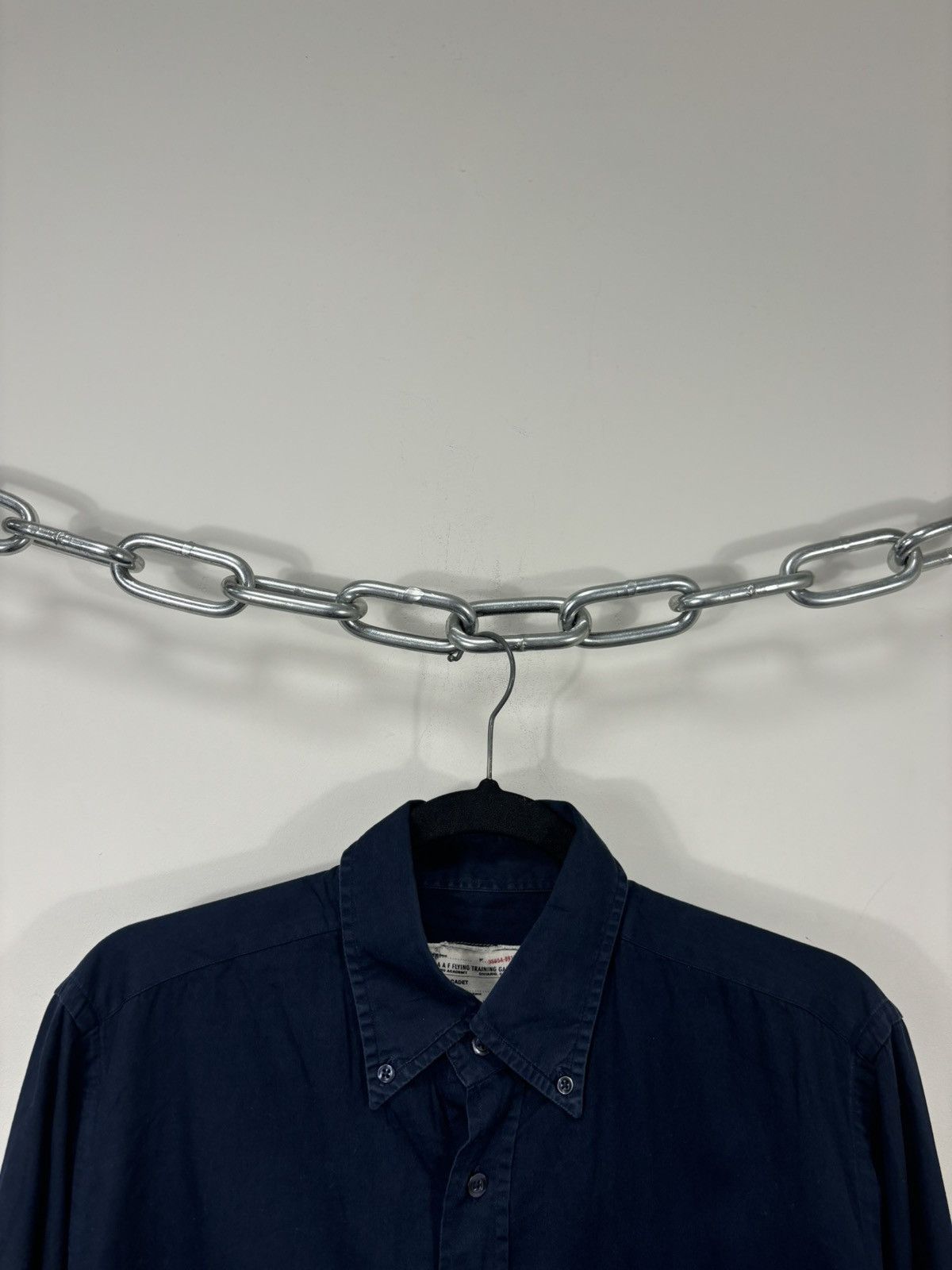 Avirex Vintage Avirex Men’s Navy Blue Military Long Sleeve Shirt Size US M / EU 48-50 / 2 - 4 Thumbnail