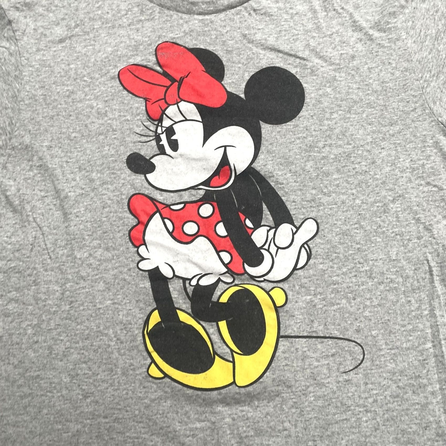 Disney Disney Minnie Mouse Graphic T-Shirt Women Large Gray Crew Neck Casual Cotton Tee Size L / US 10 / IT 46 - 3 Thumbnail