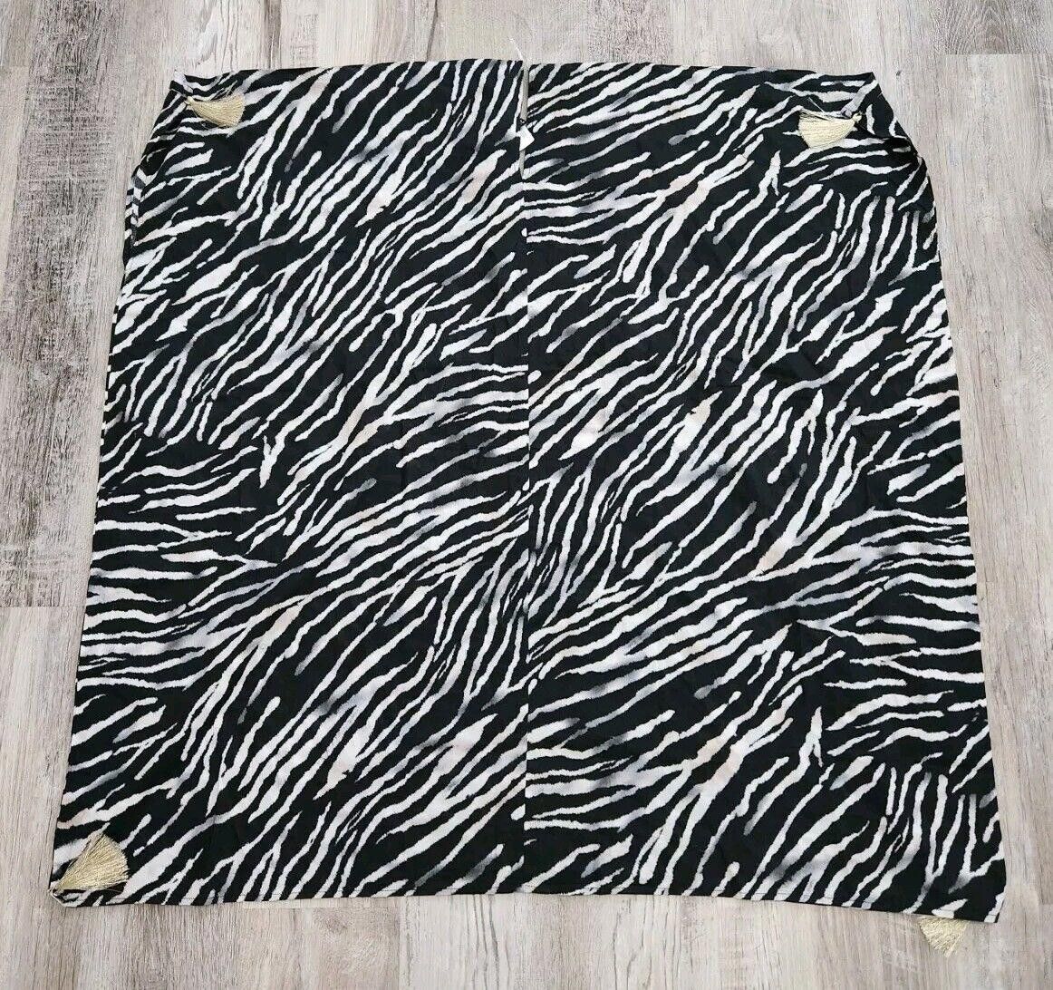 Designer Miraclesuit Caftan Cover Up Medium Tassled Animal Print Size ONE SIZE - 7 Thumbnail