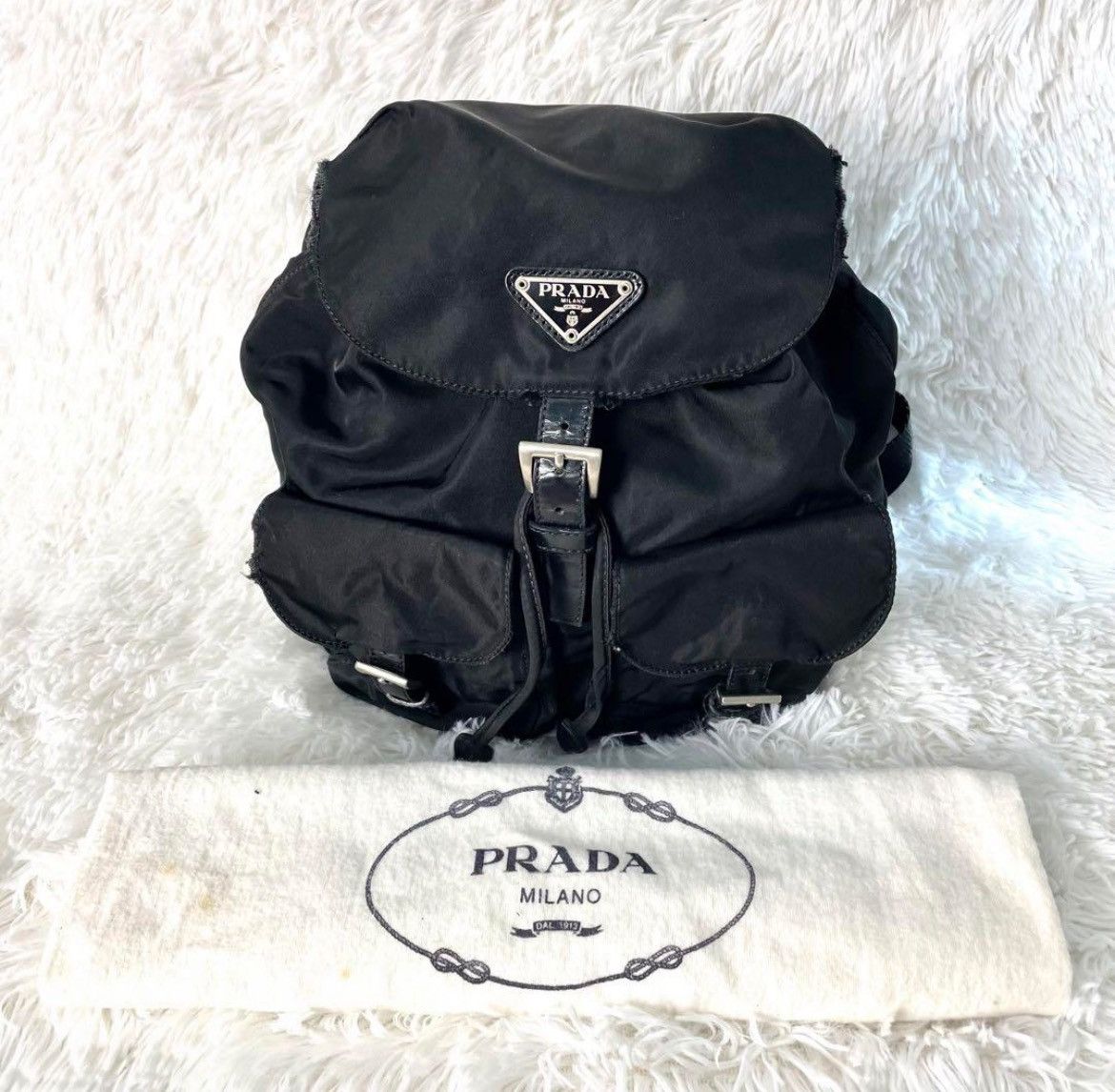 image of Prada Mini Backpack in Black, Men's