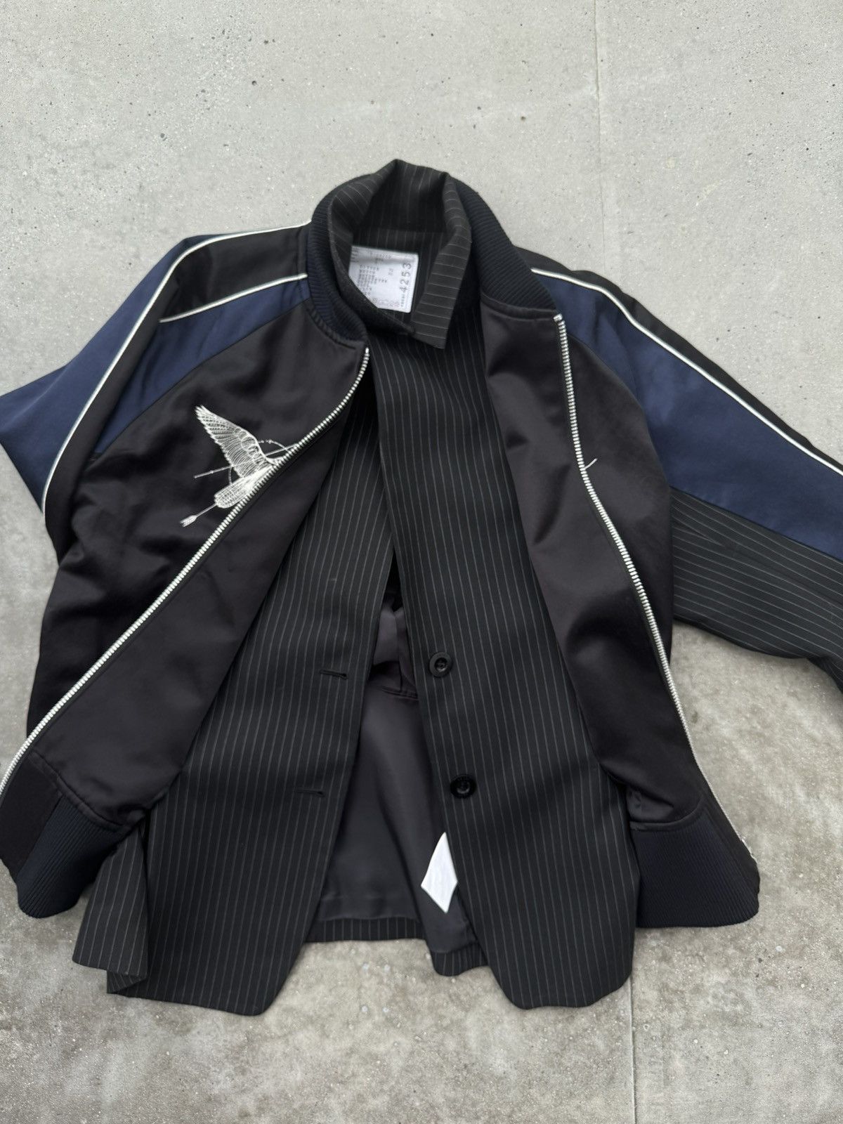 Japanese Brand × Sacai Ultra Rare Sacai x Dr. woo SS19 Jacket with marine grail Size US M / EU 48-50 / 2 - 9 Thumbnail