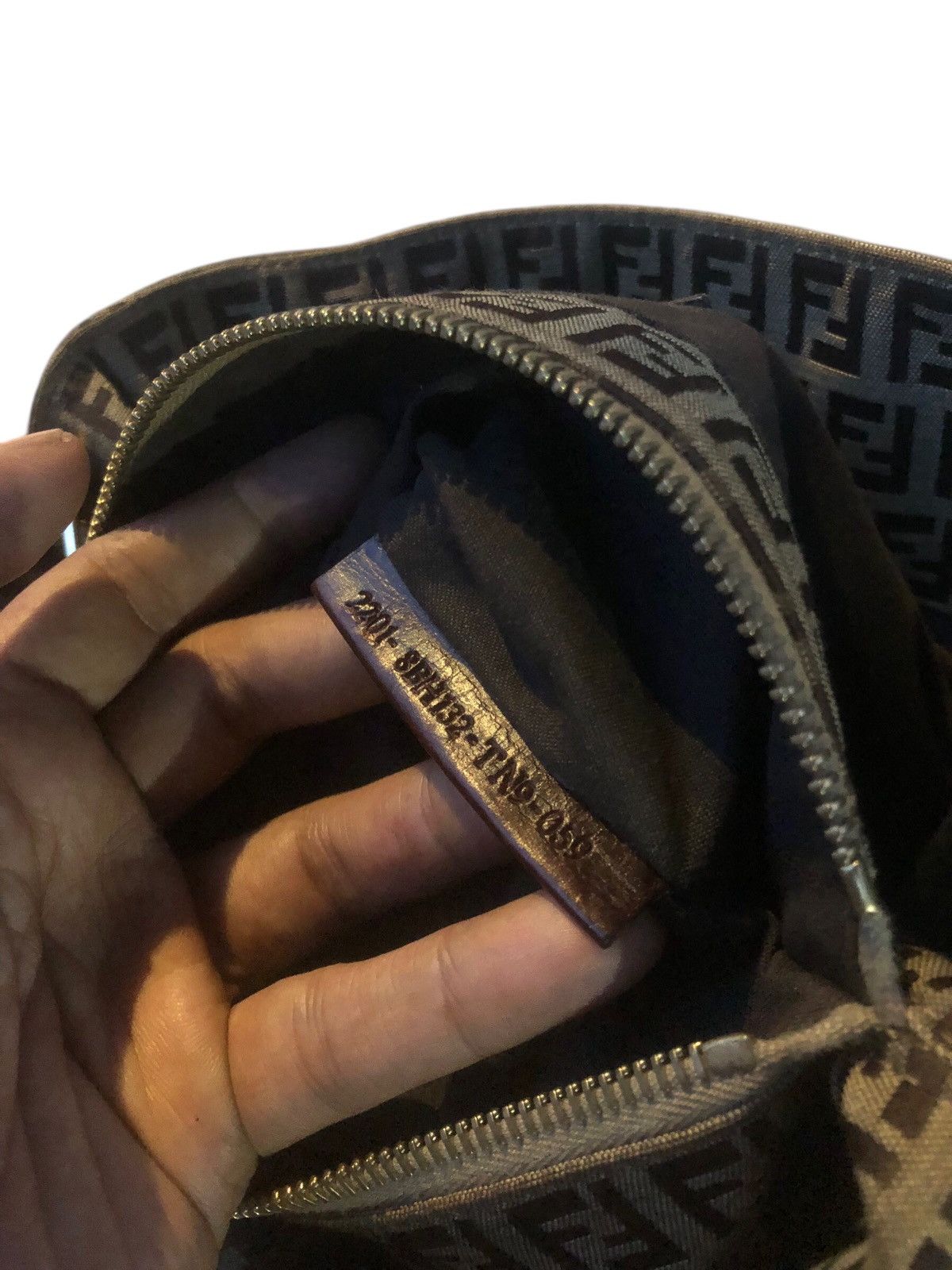Fendi 🔥Vintage FENDI ROMA 2000-2010 Small Zucchino Canvas Tote Bag Size ONE SIZE - 14 Thumbnail