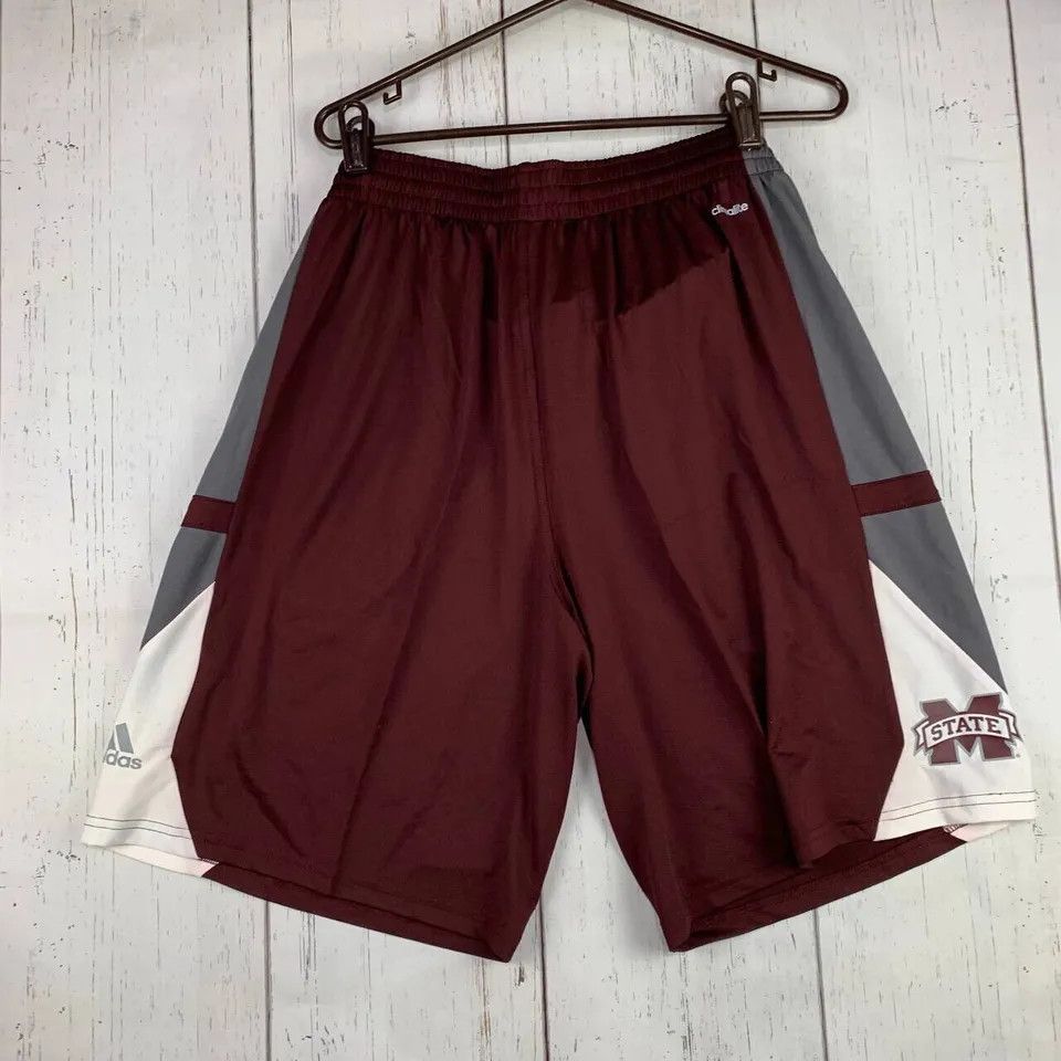 Adidas Michigan Wolverines NCAA Large Athletic Shorts New Men Size US 30 / EU 46 - 2 Thumbnail