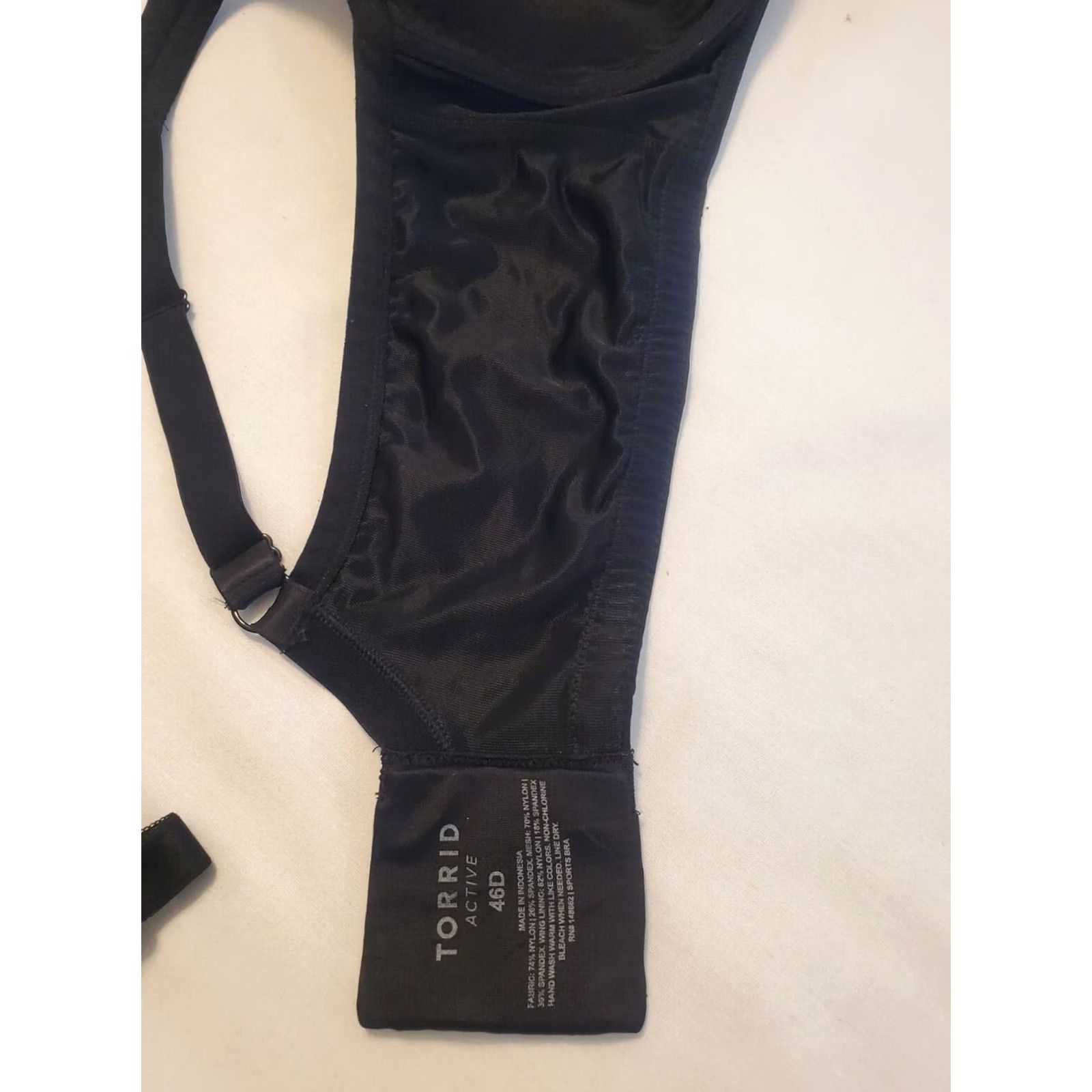 Torrid Torrid Push Up Bra Womens 46C Black Curve Underwire Padded Satin Excellent Condition Size ONE SIZE - 5 Thumbnail