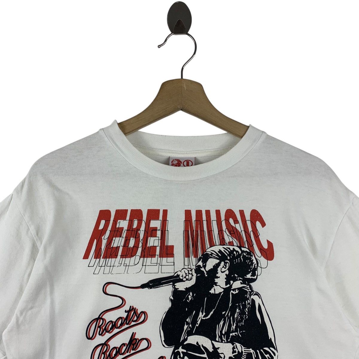 Japanese Brand × Vintage Vintage NESTA BRAND X REBEL MUSIC Big printed tee Size US M / EU 48-50 / 2 - 2 Thumbnail