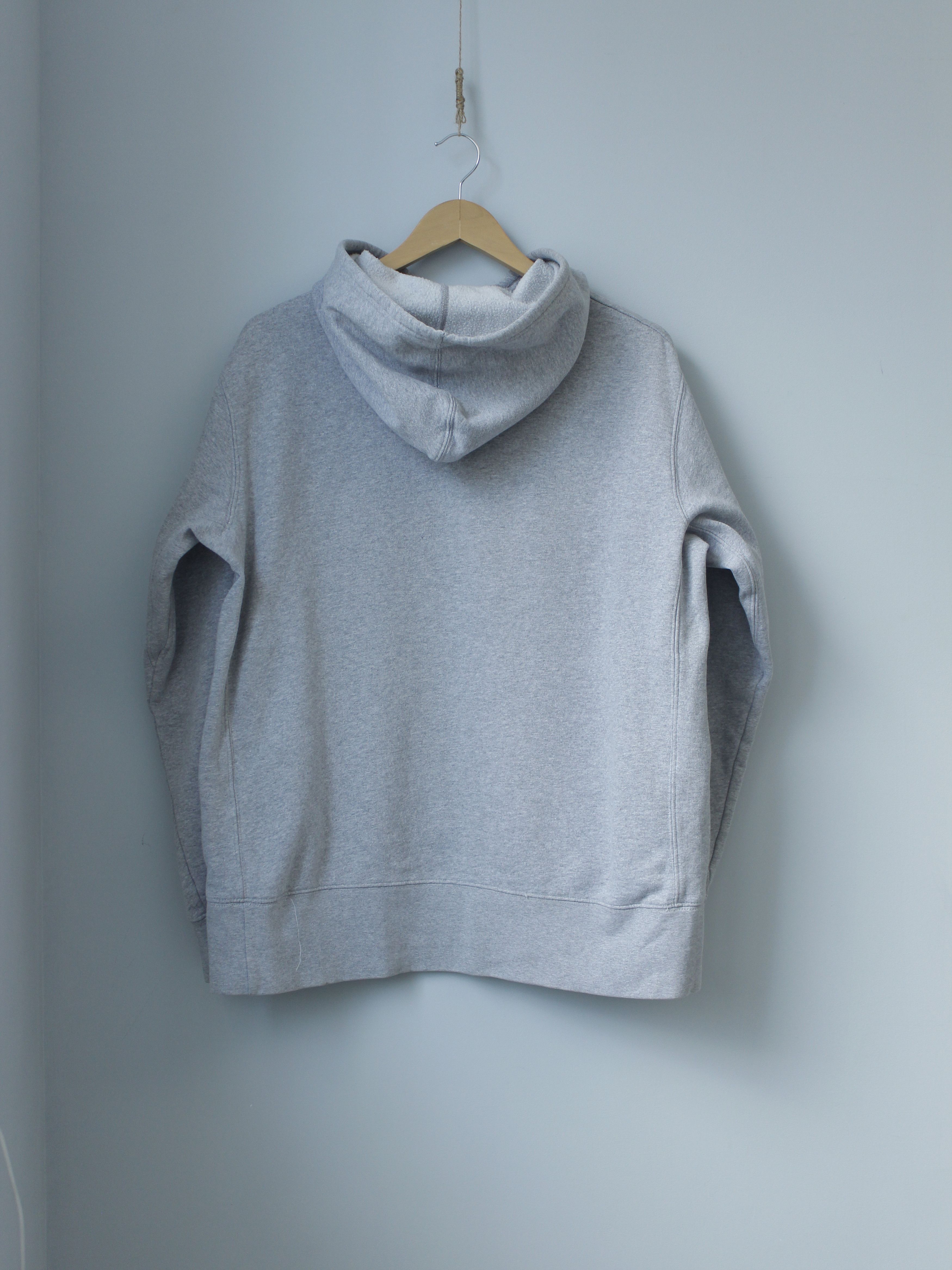 Nike × Vintage Nike Swoosh Vintage Customized Hoodie Gray L Oversize M mens Size US L / EU 52-54 / 3 - 7 Thumbnail