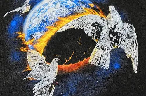 (+)PEOPLE Pigeon Scorch Oversized T-shirt Size US XL / EU 56 / 4 - 3 Thumbnail