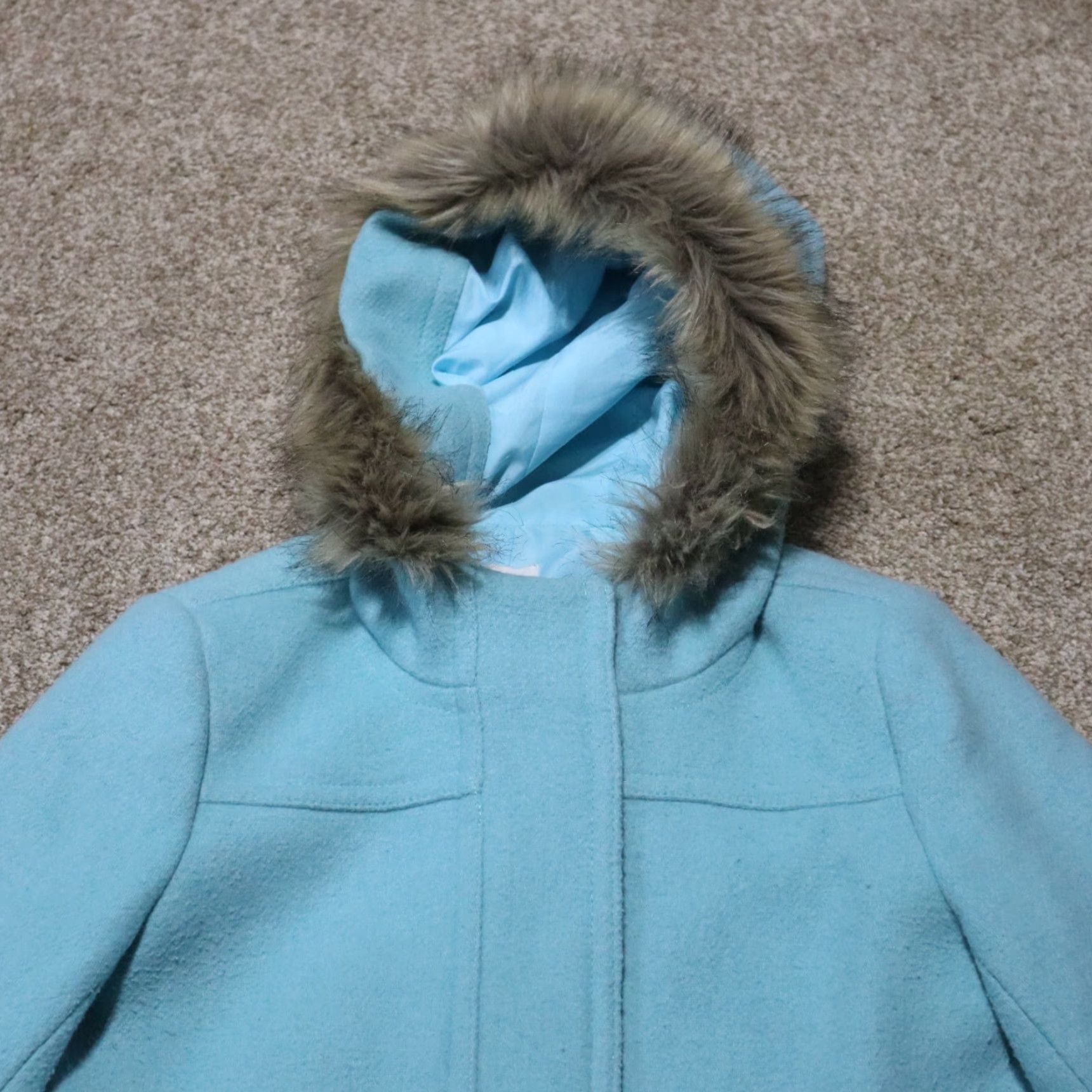 J.Crew J.CREW Parka Jacket Women's Size 2 Hip Length Wool Blend Blue Hooded Zip Up Pockets 90s Fashion Mens? Womens? Size XS / US 0-2 / IT 36-38 - 2 Thumbnail