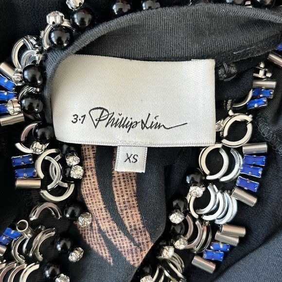 3.1 Phillip Lim 3.1 Phillip Lim Sonomama Oversize Tee with Beaded Collar She Size XS / US 0-2 / IT 36-38 - 10 Thumbnail