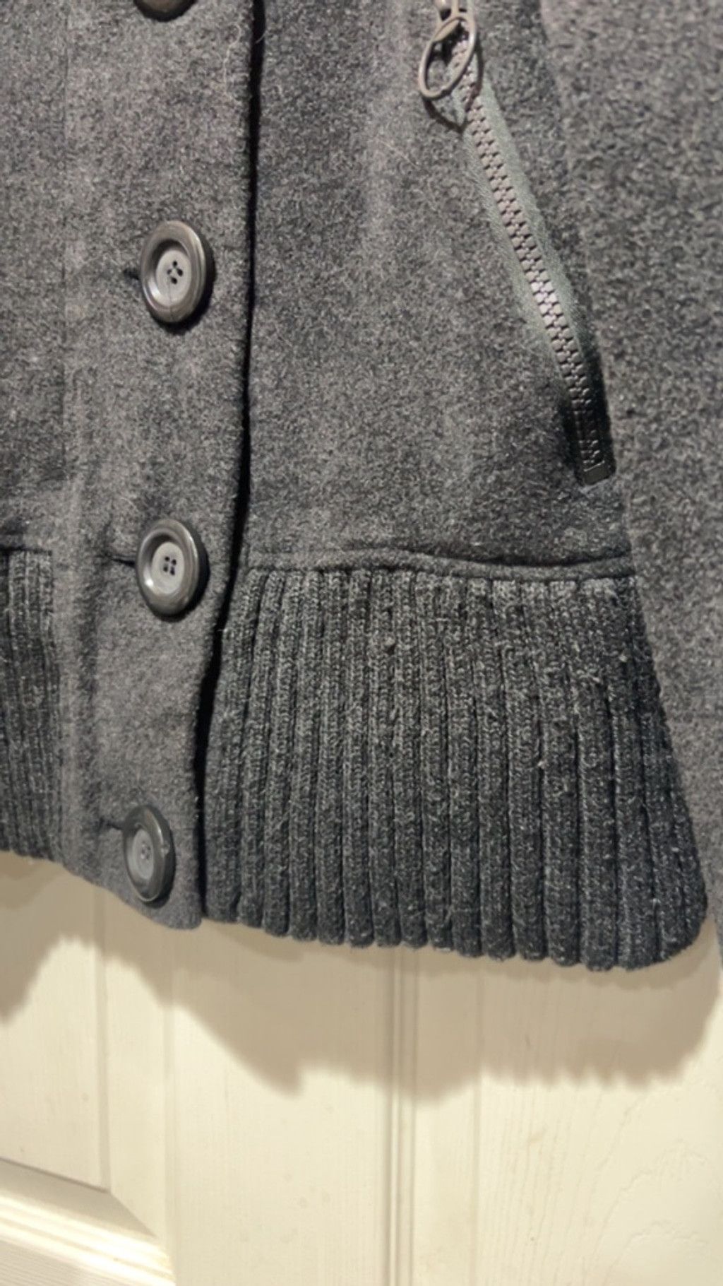 Express Women's Express Charcoal Gray Pea Coat XS Size XS / US 0-2 / IT 36-38 - 4 Thumbnail