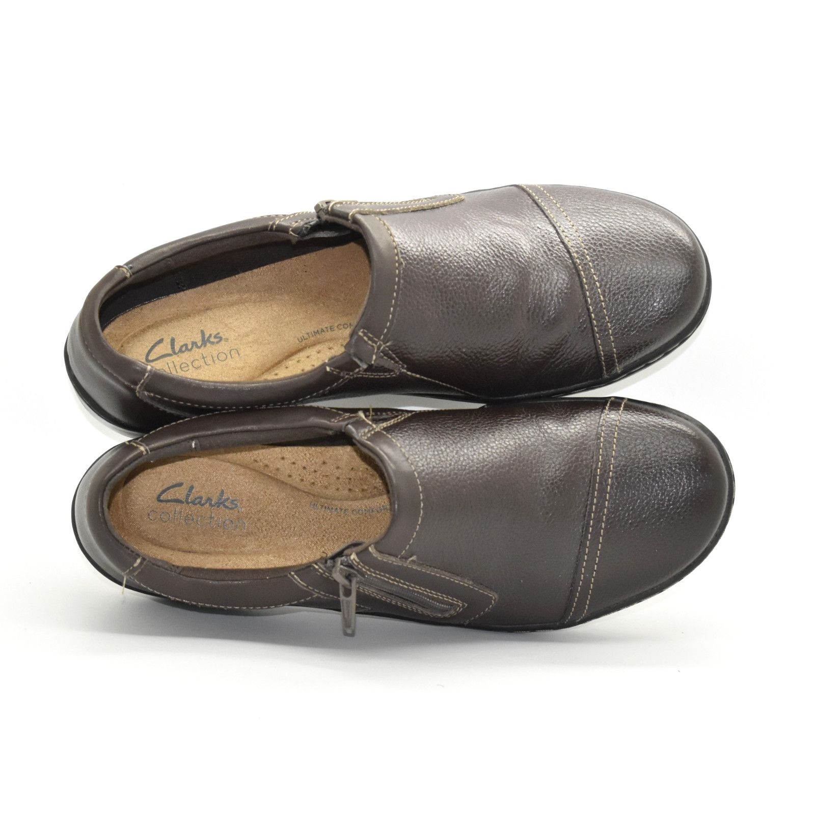 Clarks CLARKS Cora Giny Tumbled Leather Comfort Loafer Shoes 8.5 M Size US 8.5 / IT 38.5 - 3 Thumbnail