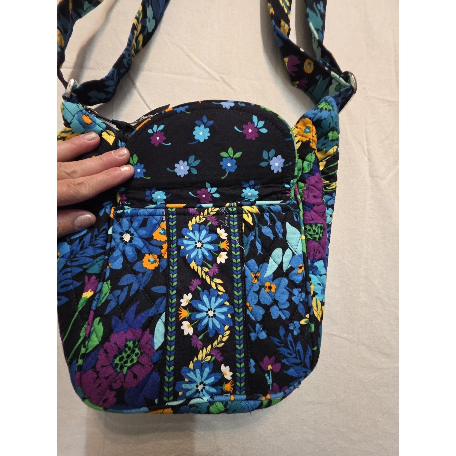 Vera Bradley Vera Bradley Midnight Blue Quilted Crossbody Bag Multi Pockt Size ONE SIZE - 3 Thumbnail