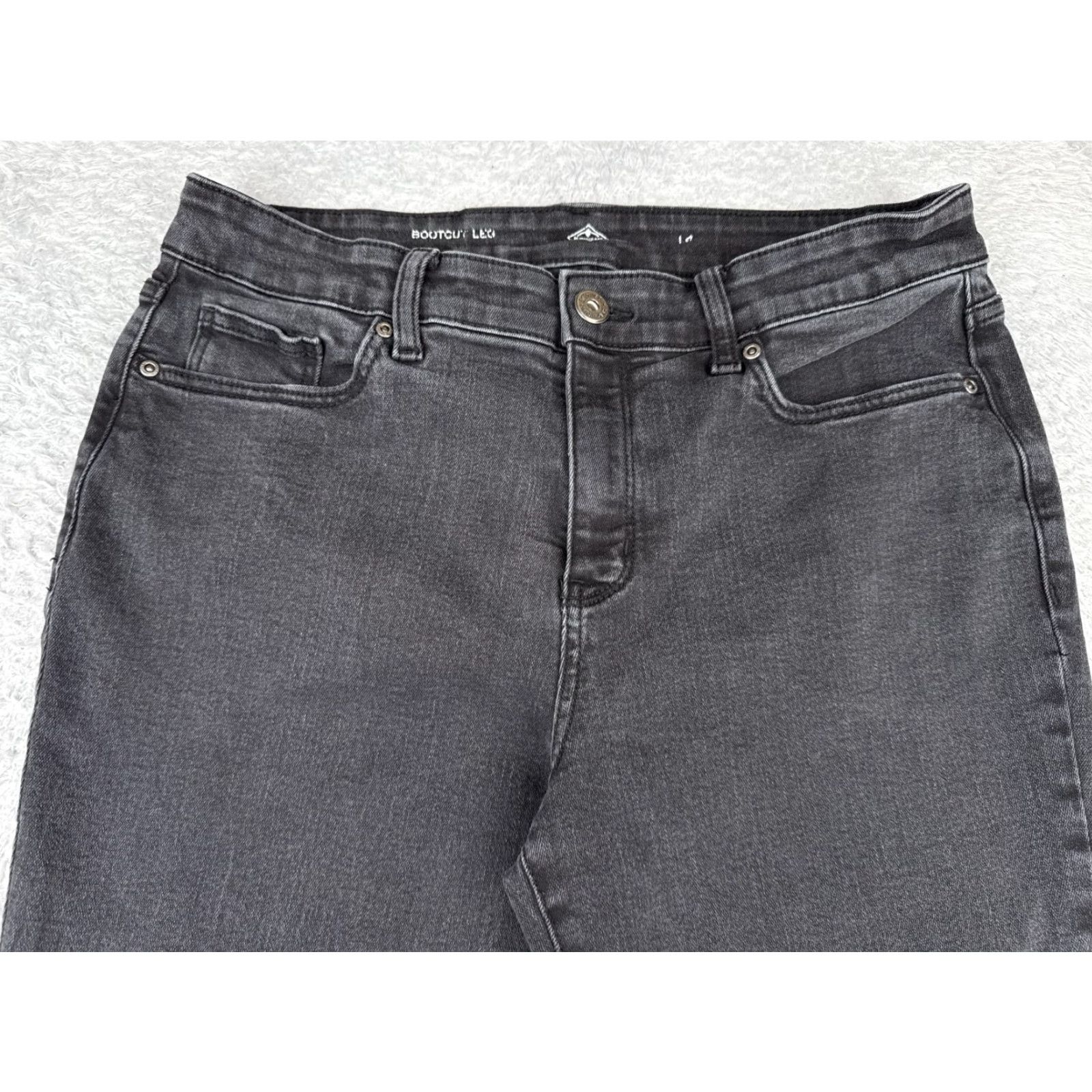 Vintage St. Johns Bay Jeans Womens 14 Black Denim Bootcut Mid Rise Cotton Blend 32x30 Size 36" / US 14 / IT 50 - 4 Thumbnail