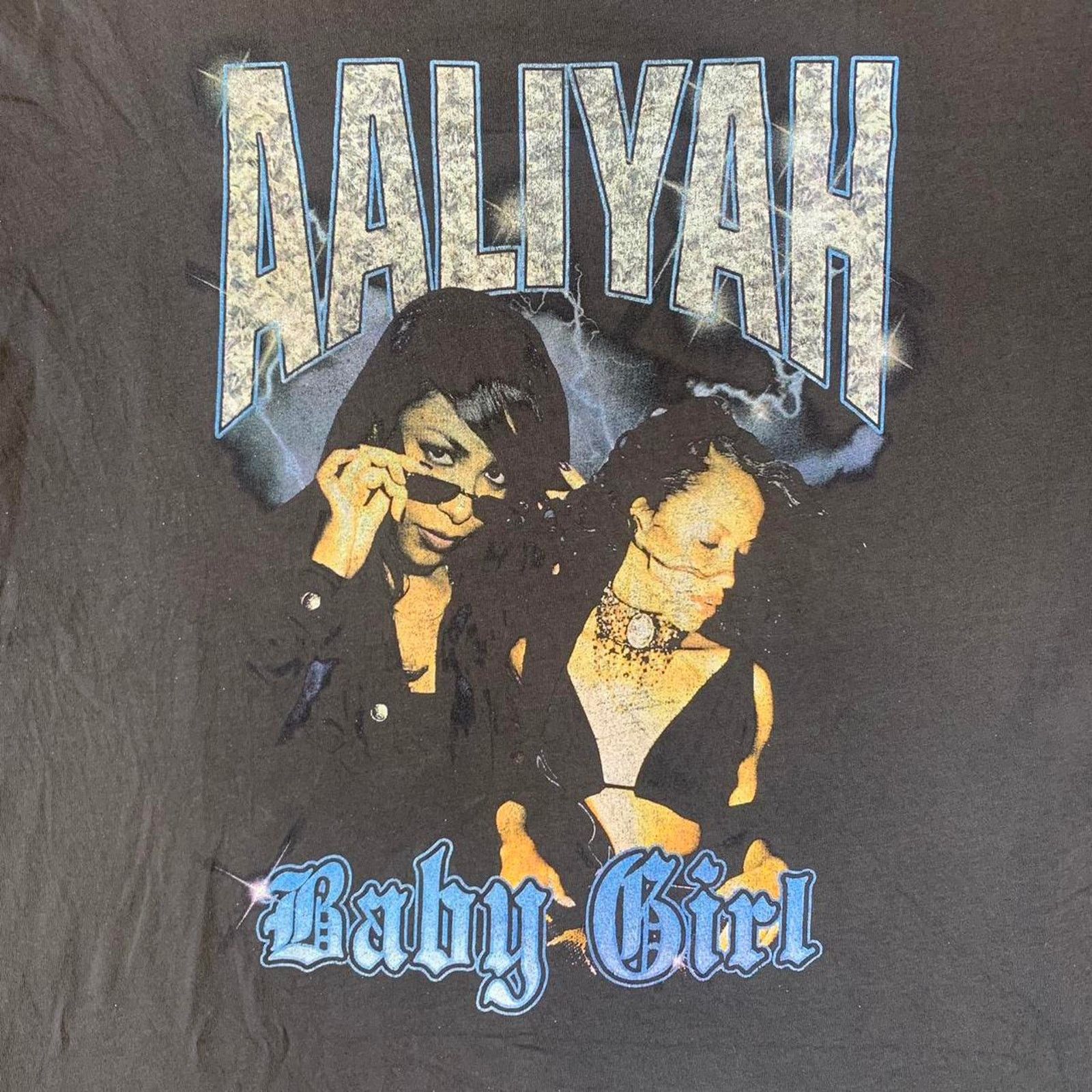 Divided Y2K Aaliyah baby girl rap t-shirt Size US L / EU 52-54 / 3 - 2 Thumbnail