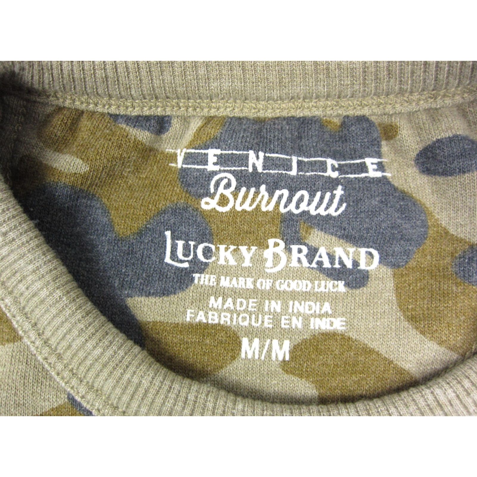 Lucky Brand Lucky Brand Sweatshirt Mens M Green Camouflage Fleece Pullover Crew Neck 90s City Classic Vintage: No Size US M / EU 48-50 / 2 - 3 Thumbnail