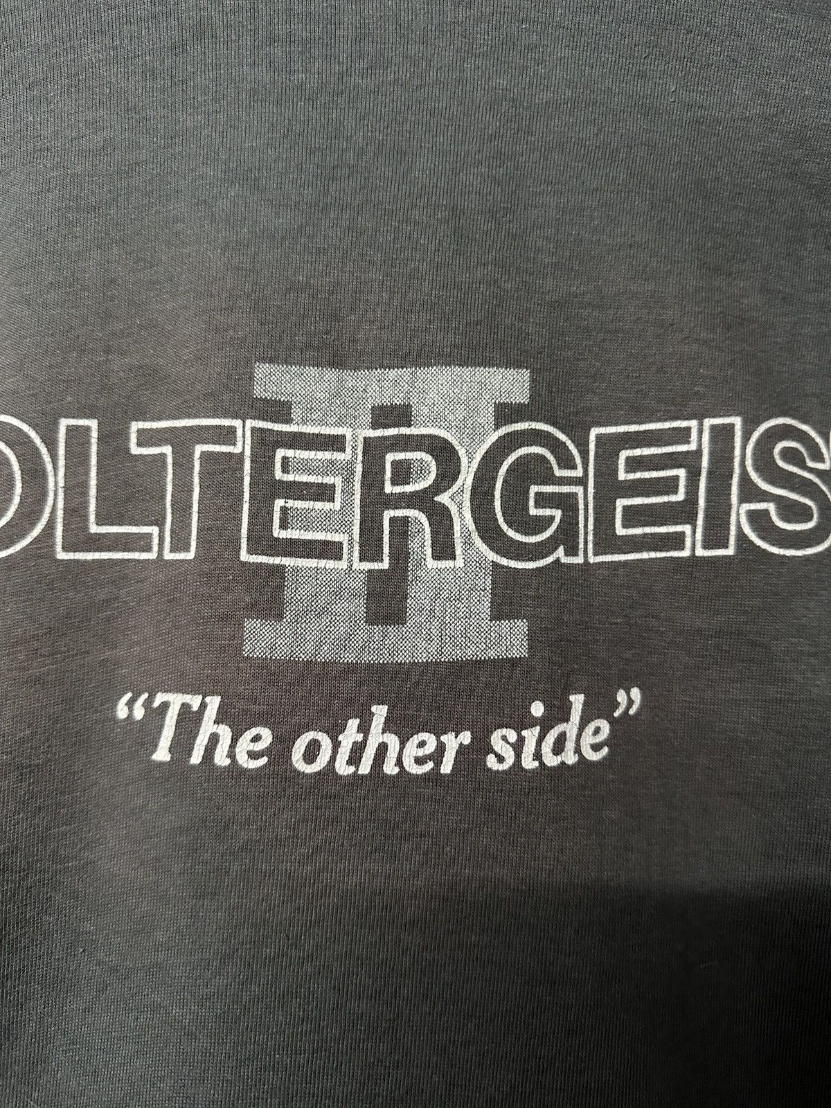 Expert Horror Vintage 80s Movie Horror Poltergeist THE OTHER SIDE Faded T Size US L / EU 52-54 / 3 - 9 Thumbnail