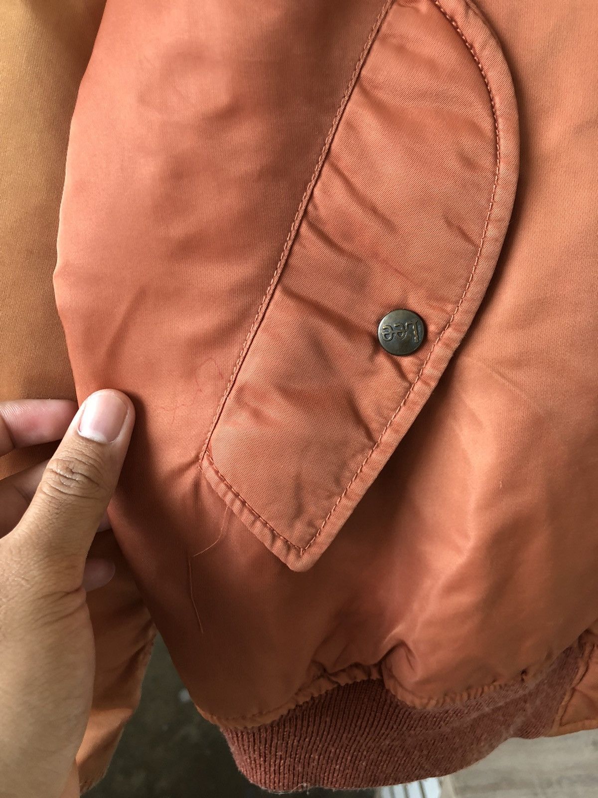 Lee Rare❗️Vintage 90s Lee Faded Colour Military Bomber Jacket Size US XL / EU 56 / 4 - 9 Thumbnail
