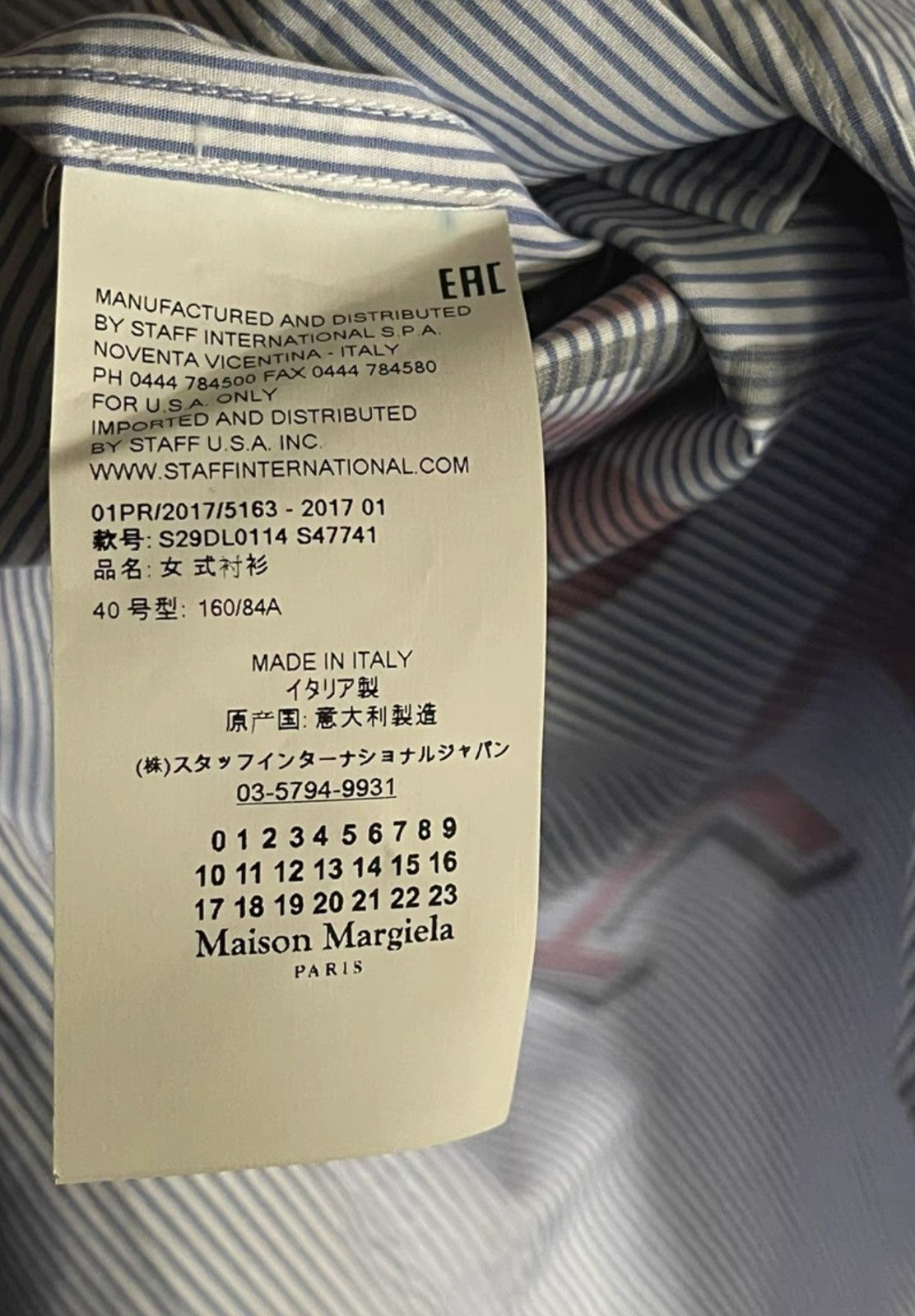 Maison Margiela Maison Margiela｜17ss offset letter shirt jacket Size US XXS / EU 40 - 4 Thumbnail
