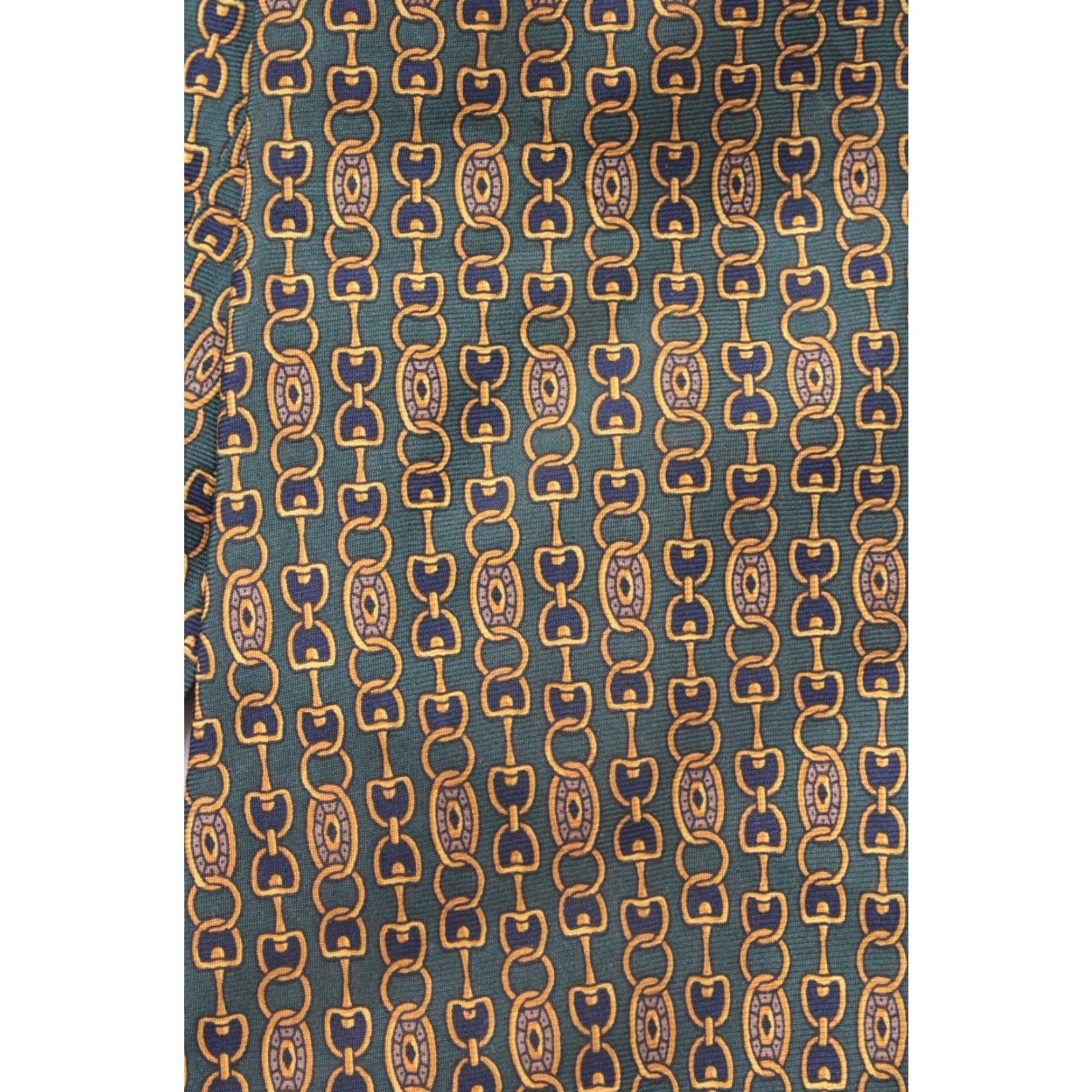 Brooks Brothers Brooks Brothers Maker Necktie Mens Green Horse Bit Silk Tie Preppy USA Silk Tie Size ONE SIZE - 3 Thumbnail