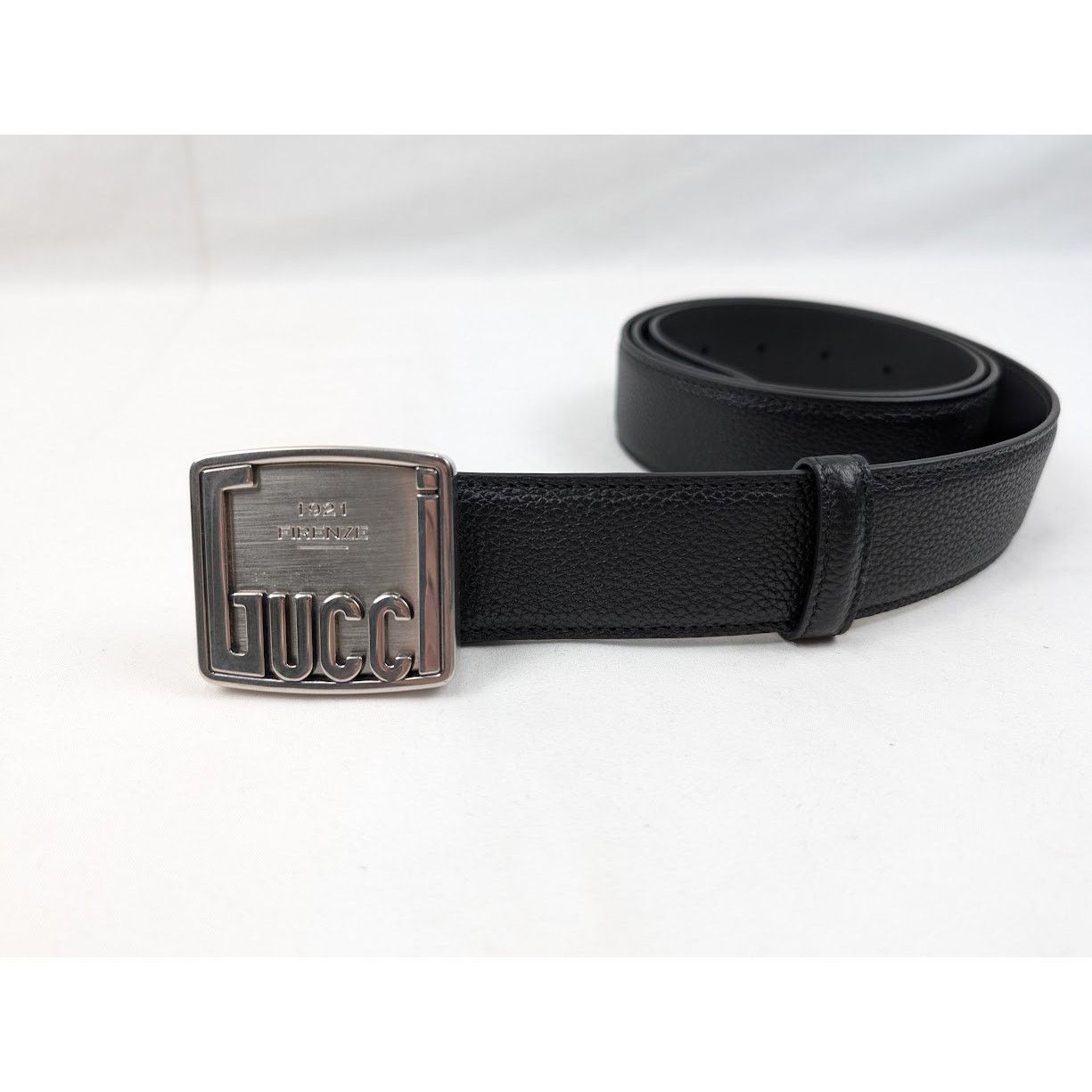 Gucci o1rshd1 Size: 105 CM / Logo Plate Belt in Black Size 42 - 4 Thumbnail