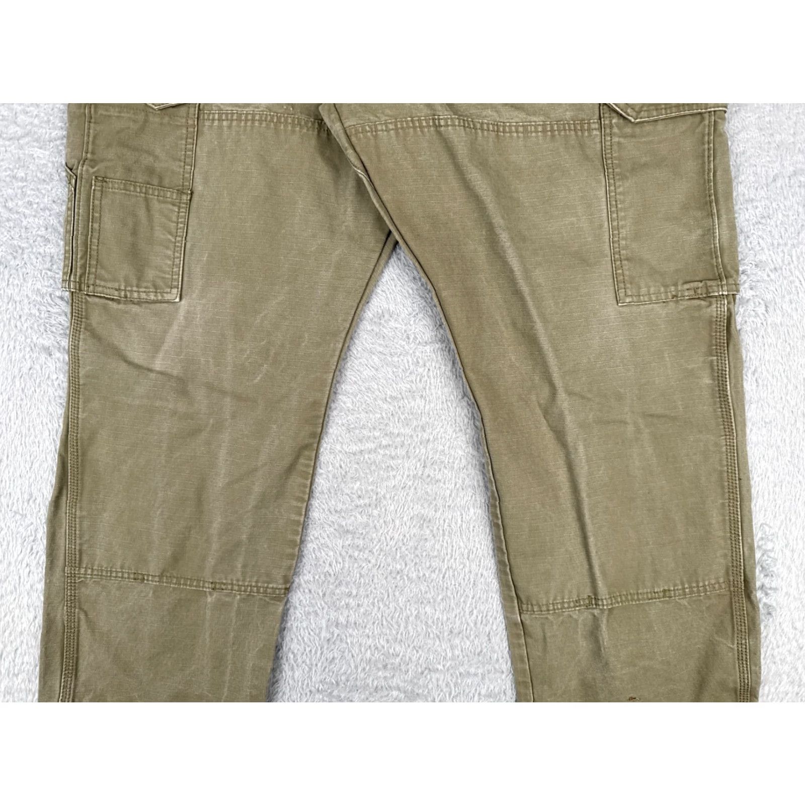 Wrangler Wrangler Pants Men 40 Beige Cargo Twill Workwear Cotton Durable 38x28 READ Size US 40 / EU 56 - 3 Thumbnail
