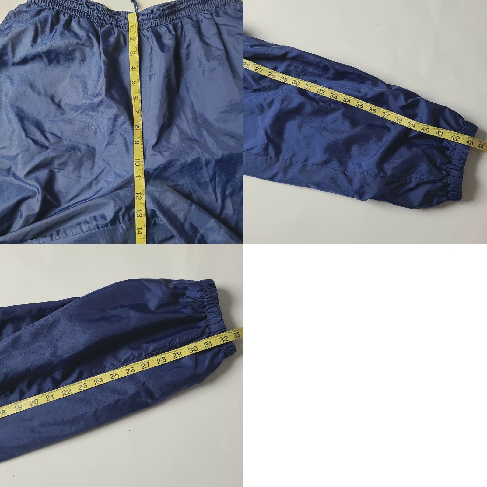 Nike VINTAGE Nike Track Pants Mens XL Blue Nylon Lined 90s Basketball Pant Zip Pocket Pockets Size US 36 / EU 52 - 8 Thumbnail