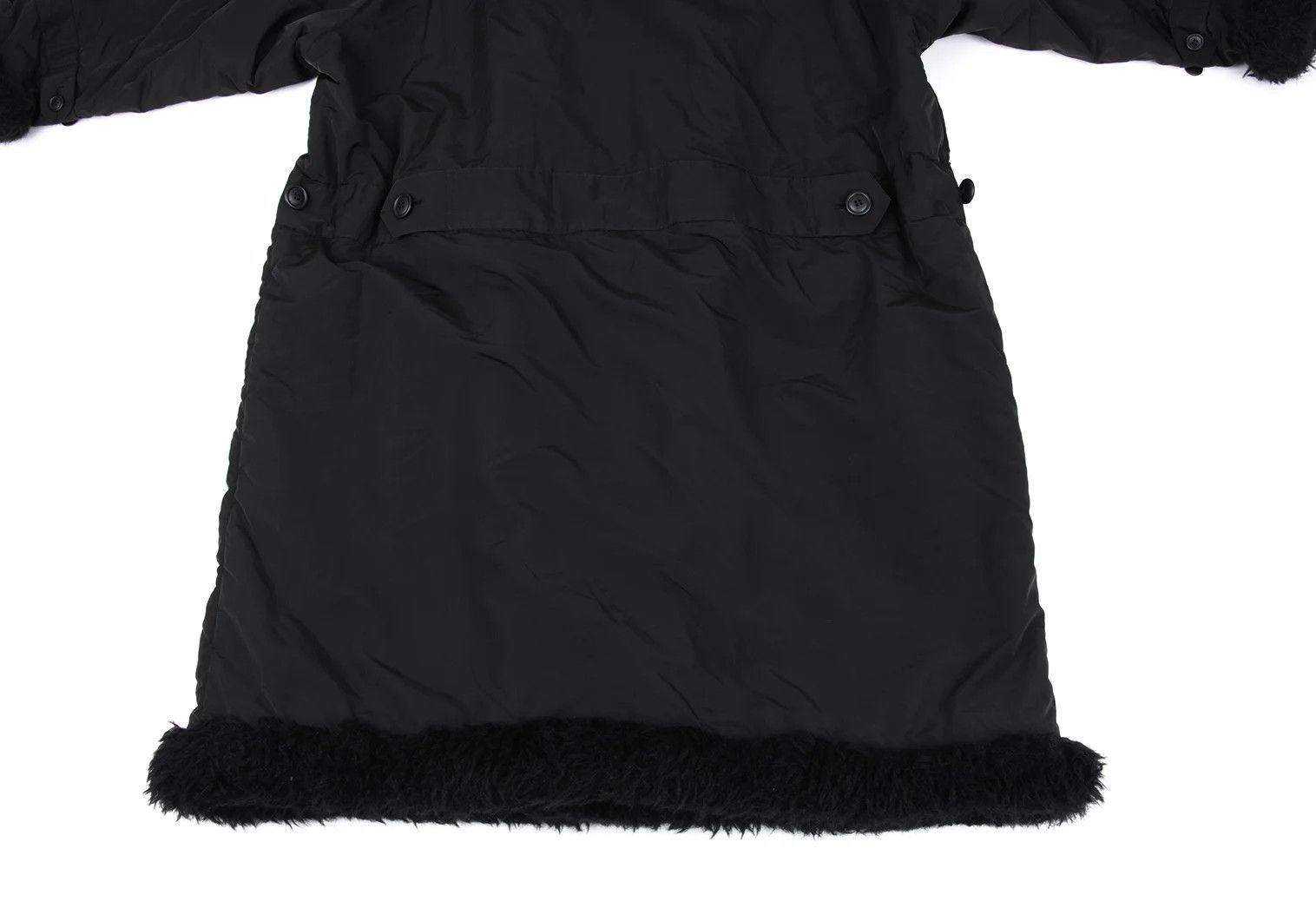 Issey Miyake Polyester Padded Long Coat in Black, Size M Size US M / EU 48-50 / 2 - 16 Thumbnail