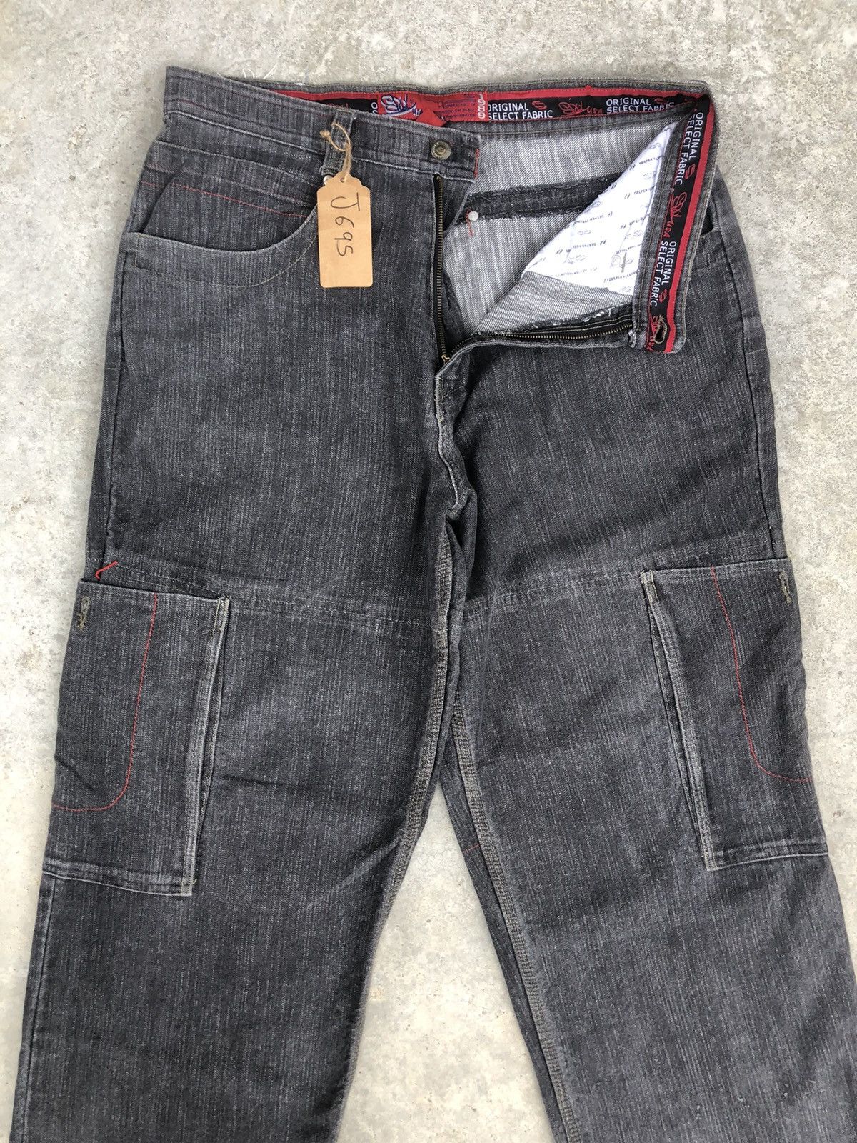Vintage Japanese Soul Baggy Jeans Embroidered Jeans Hip Hop Cargo Size US 34 / EU 50 - 3 Thumbnail