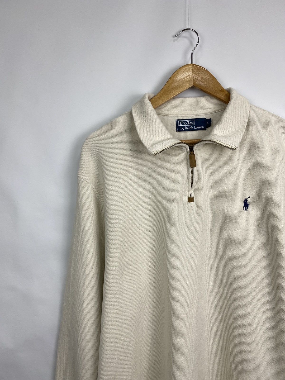 🇺🇸 Vintage 90s Ralph Lauren Knitted 1/4 Zip Sweater
