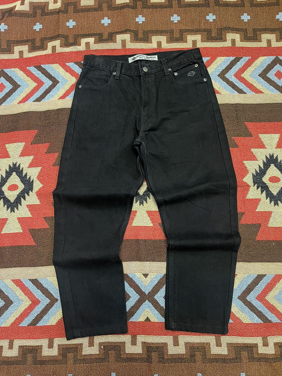 Harley Davidson 💀Harley Davidson Motor Cycles Jeans💀 Size US 32 / EU 48 - 1 Thumbnail