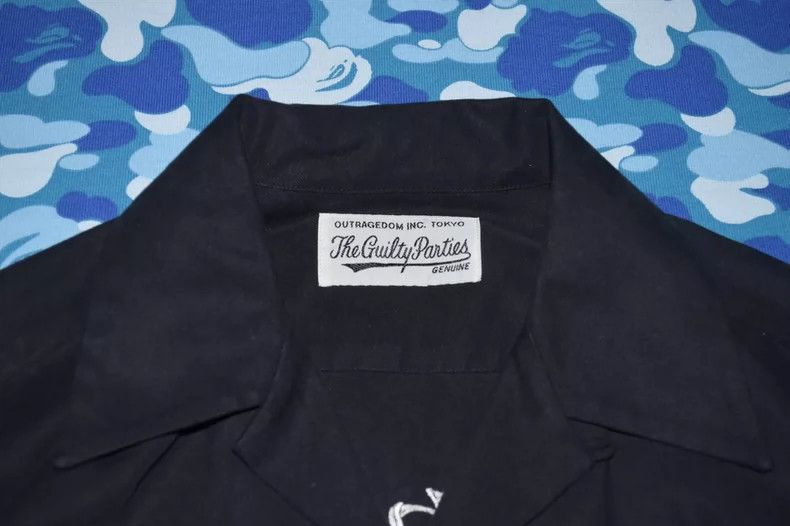 Wacko Maria Wacko maria Embroidered Tiger Roar Hawaiian Long Sleeve Sh Size US M / EU 48-50 / 2 - 8 Thumbnail