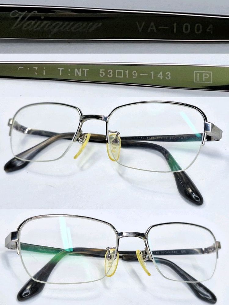 Other Vainqueur VA-1004 Titanium IP Plating Half-Rim Glasses 14g Size ONE SIZE - 5 Thumbnail
