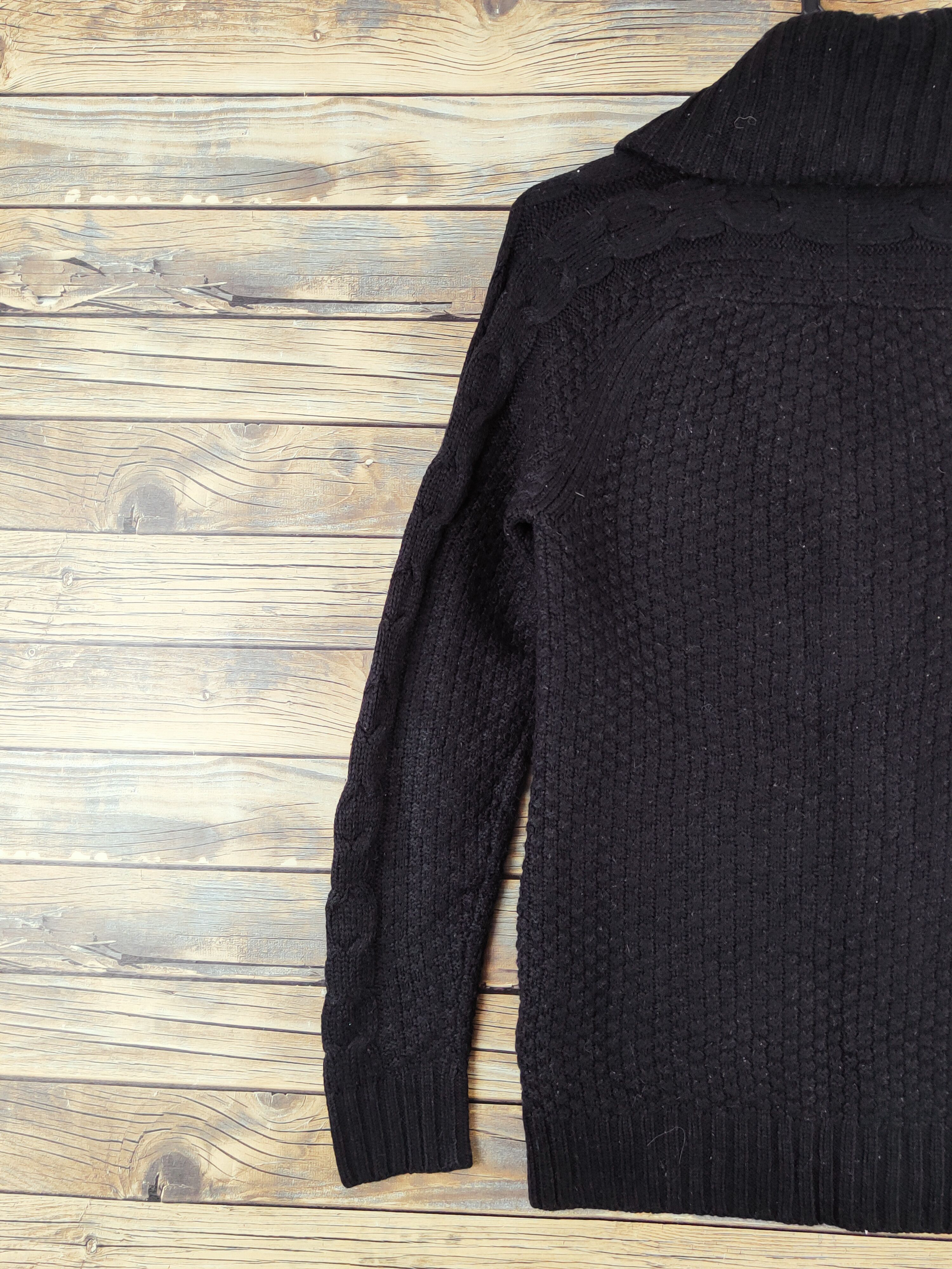 Homespun Knitwear × Vintage Divided H&M Black Knitwear Cardigan #W981 Size XS / US 0-2 / IT 36-38 - 8 Thumbnail