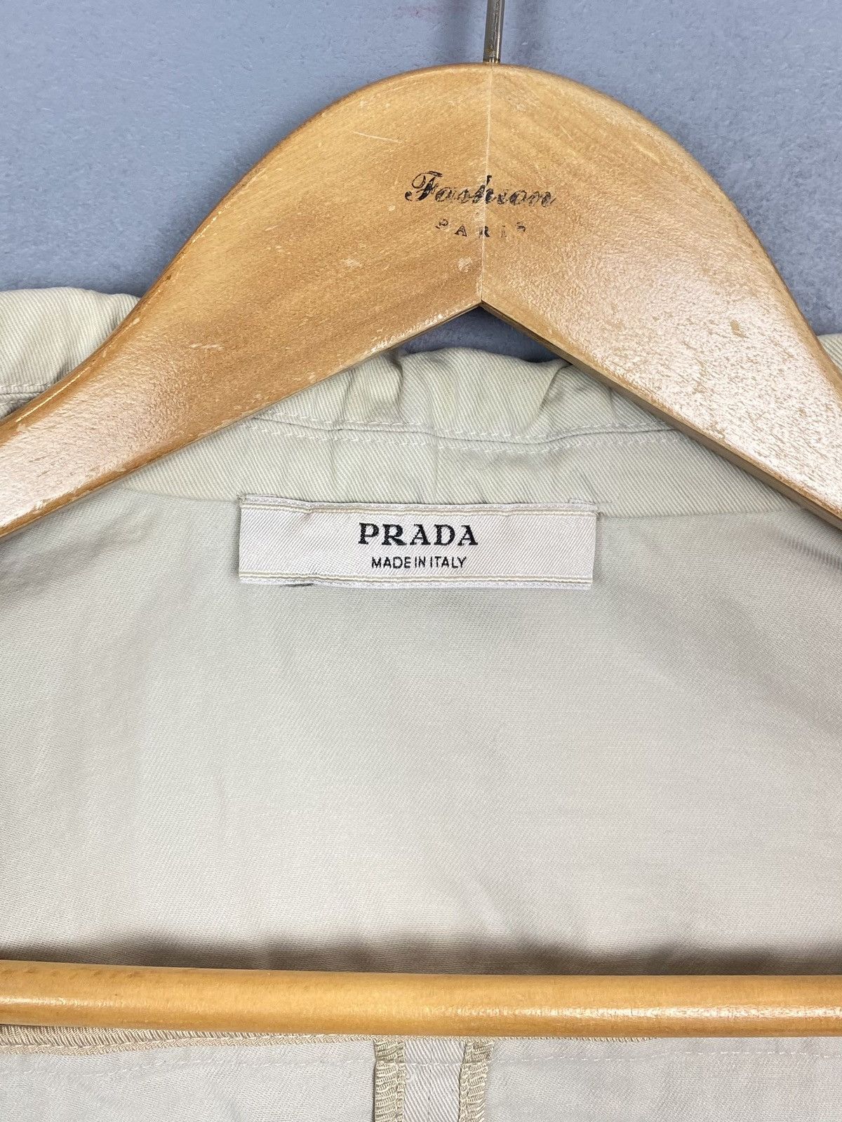 Prada Prada Long Sleeve Cotton Blazer Jacket Women’s Size 38 Biege Size XS / US 0-2 / IT 36-38 - 6 Thumbnail