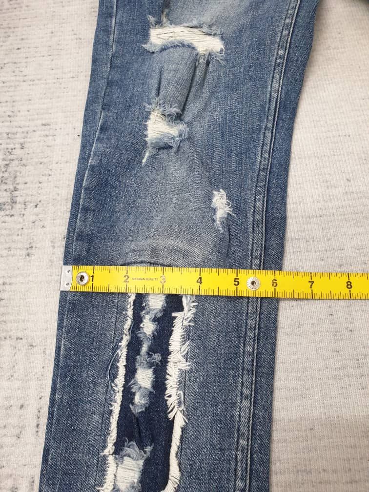 Japanese Brand Dance schon patchwork super skinny Size US 30 / EU 46 - 8 Thumbnail