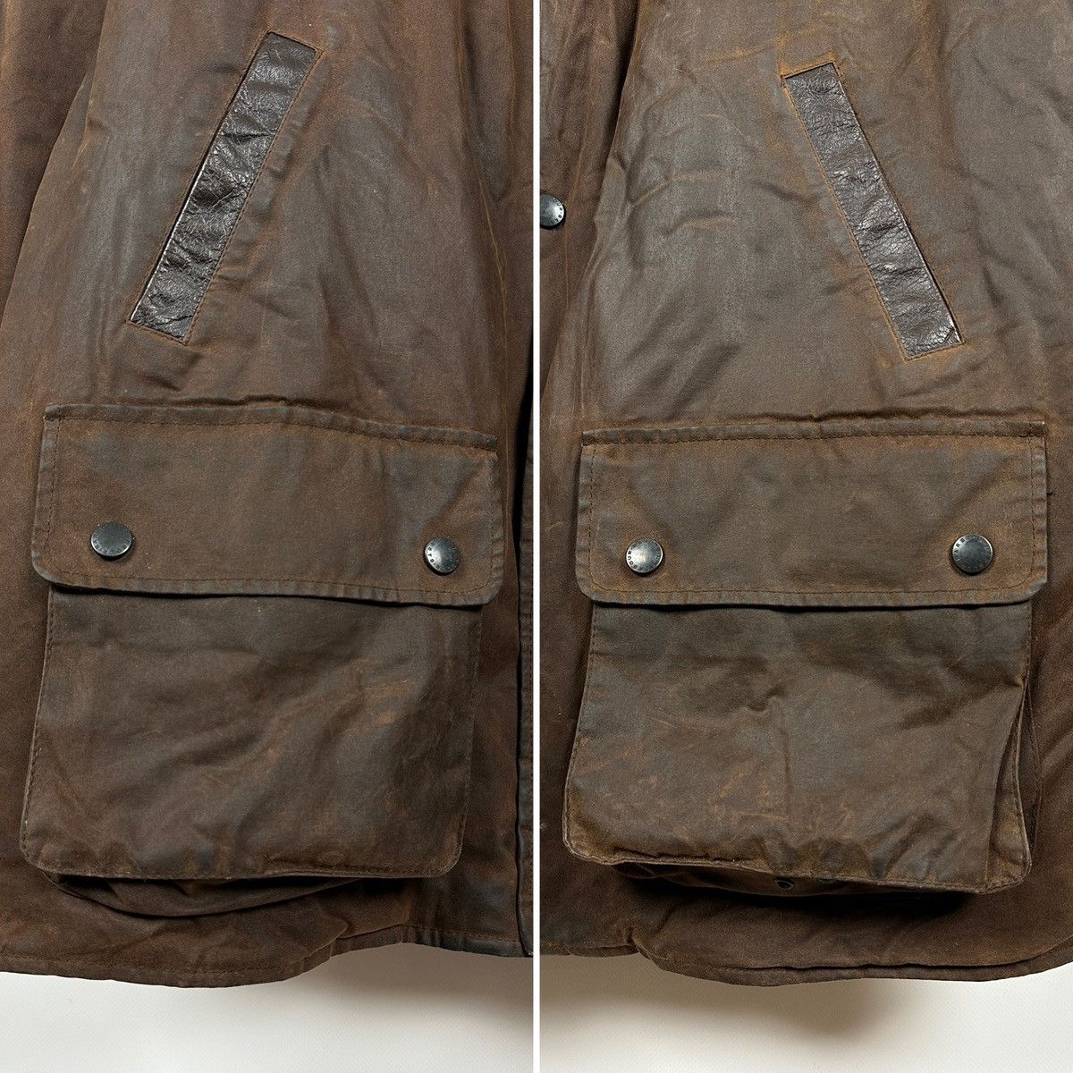 Barbour Vintage Barbour Bushman Brown Waxed Heavy Coat Jacket Size US XL / EU 56 / 4 - 11 Thumbnail