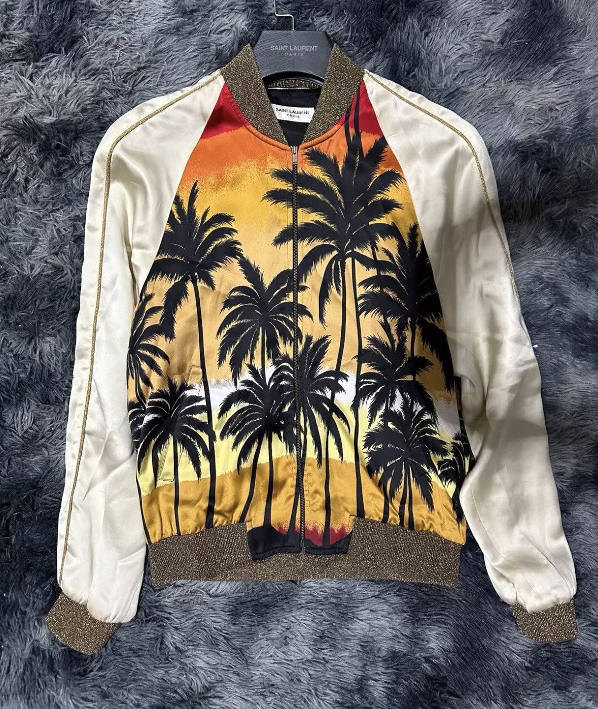 Saint Laurent Paris Saint Laurent silk jacket size 44 wxx Size US S / EU 44-46 / 1 - 1 Thumbnail