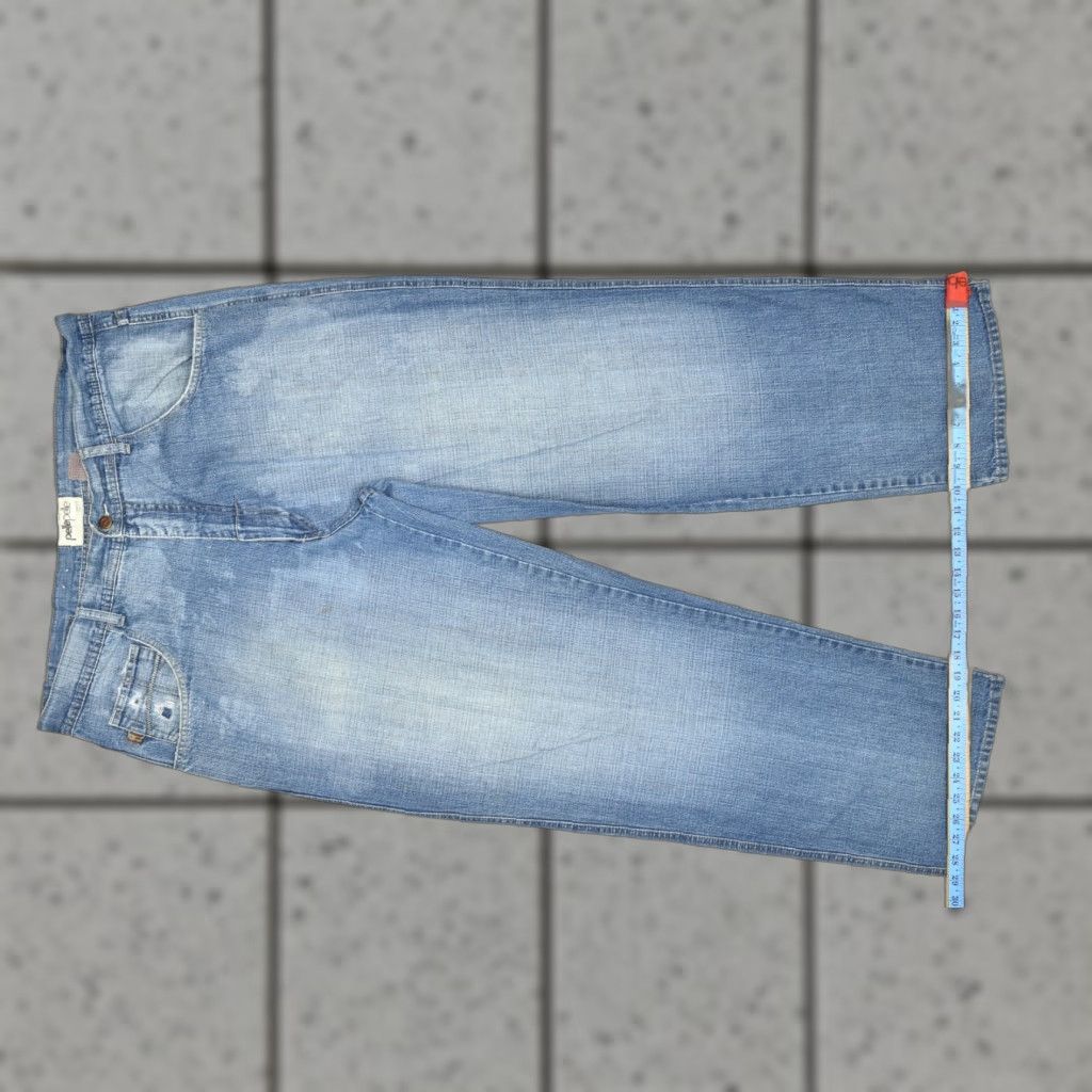 Pelle Pelle VINTAGE Pelle Pelle Marc Buchanan Jeans Men 40x34 Denim Blue Distressed 5-Pocket Wide-Leg Autumn Winter Spring Summer Mens Size US 40 / EU 56 - 1 Thumbnail
