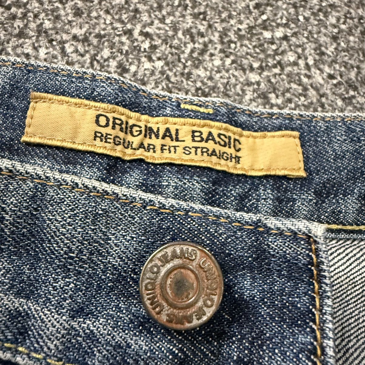 Undercover × Uniqlo 🔥🇯🇵 Japanese Vintage 90s Uniqlo S002 Regular Dirty Wash Denim Size US 33 - 12 Thumbnail