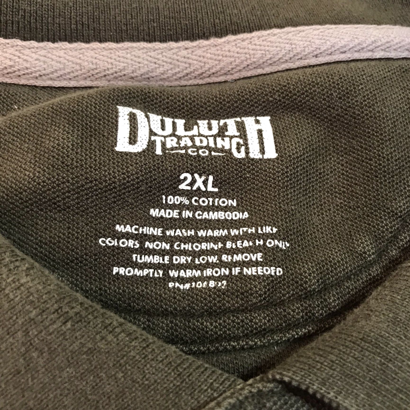 Vintage DULUTH Trading Polo Shirt Mens Short Sleeve Knit 100% Cotton Green 2XL Outdoors Casual Size US XXL / EU 58 / 5 - 3 Thumbnail