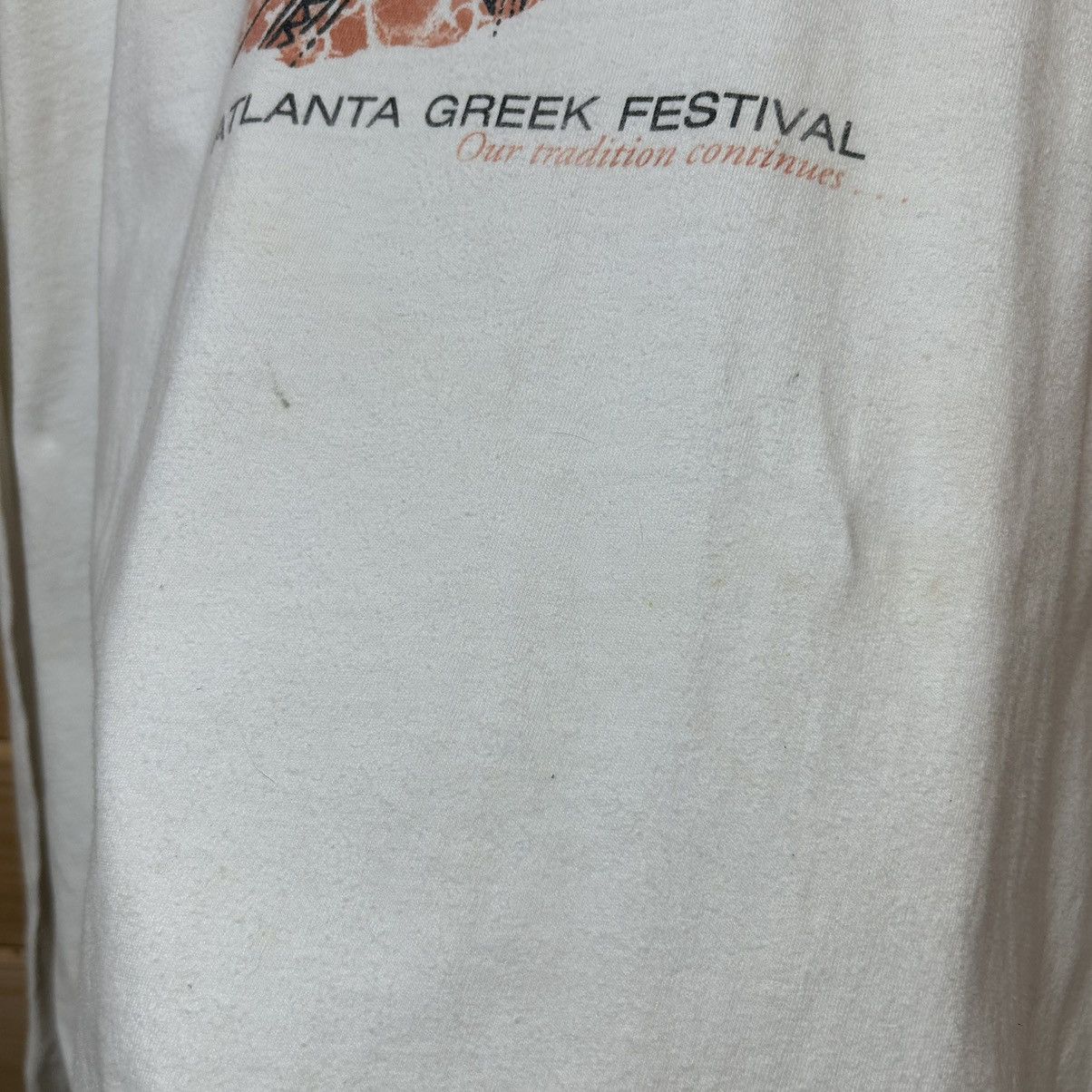 Vintage Vintage 90s Atlanta Greek Festival Long Sleeve T Shirt Size US XXL / EU 58 / 5 - 8 Thumbnail