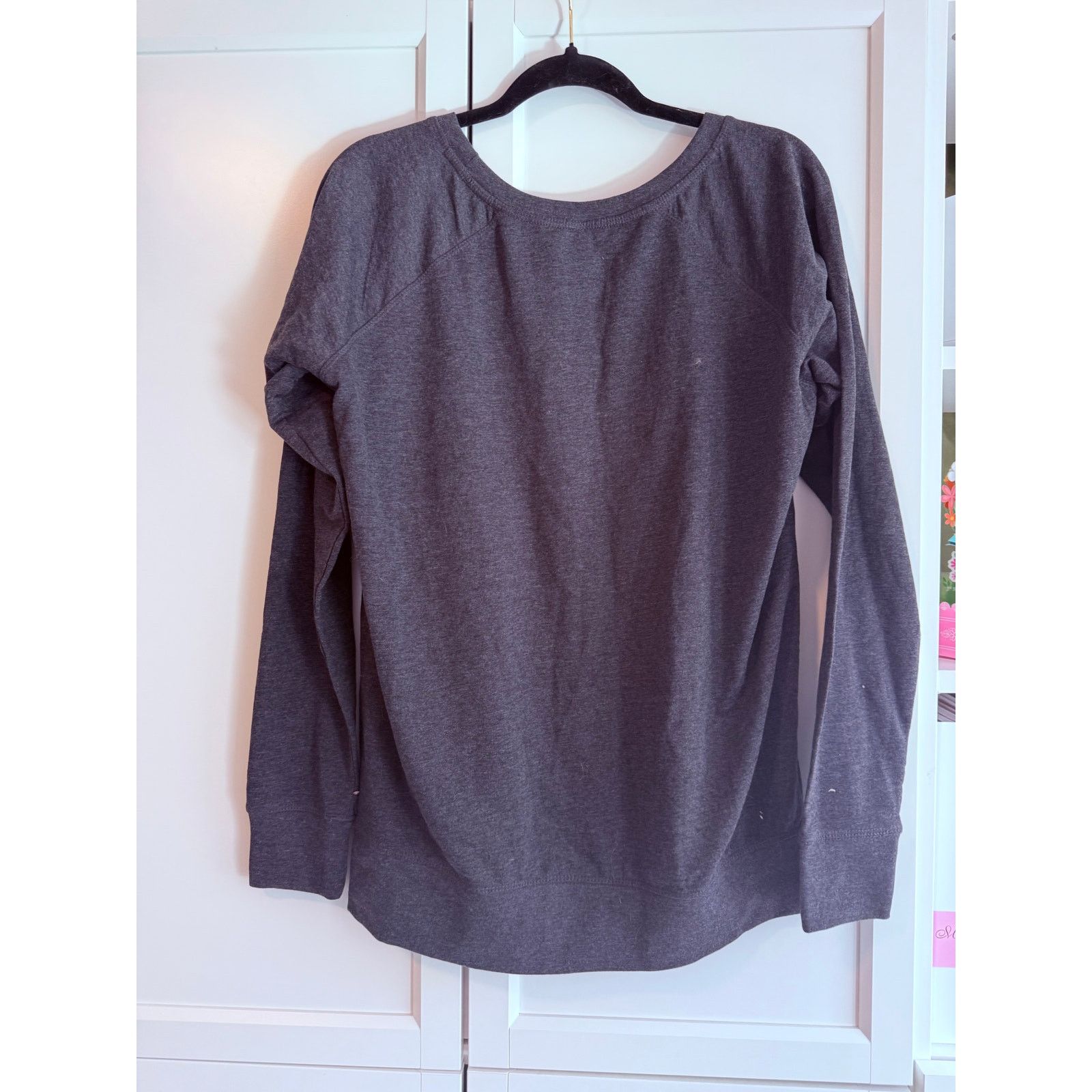 Other Instant Message University Charcoal Pullover Women L - A018 Size L / US 10 / IT 46 - 3 Thumbnail