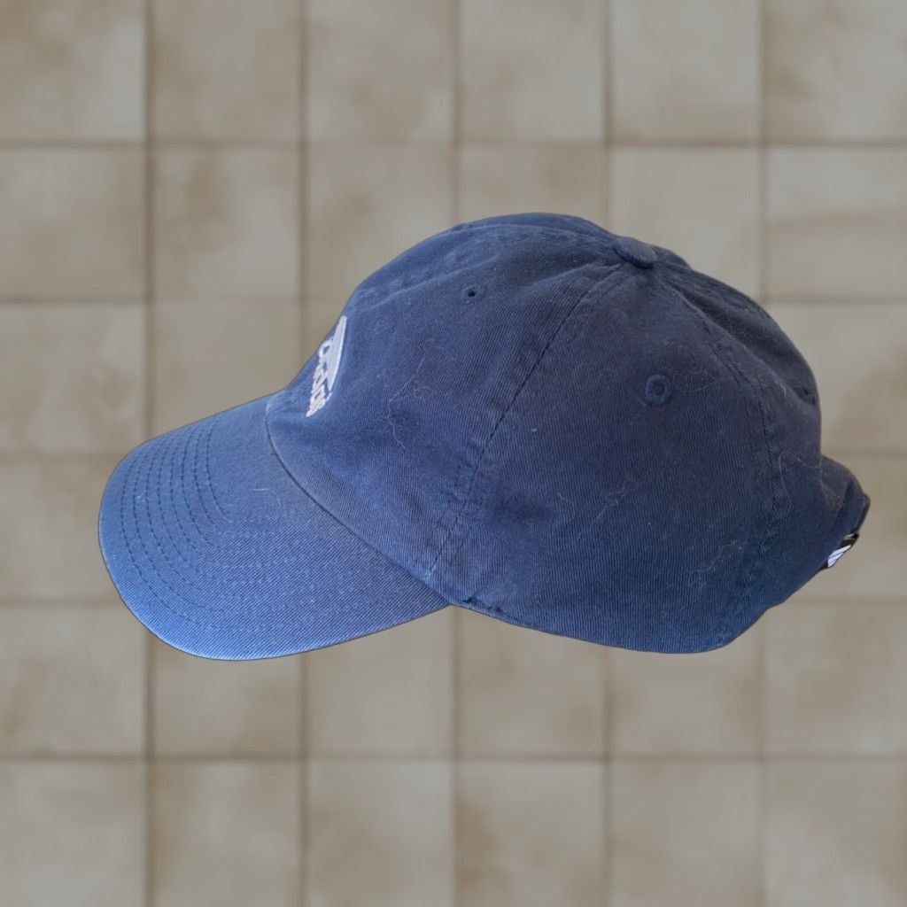 Adidas VINTAGE Adidas Baseball Cap 90s Logo Adjustable Blue White Hat Mens Cap/Strapback Cotton Outdoor Indoor Size ONE SIZE - 1 Thumbnail