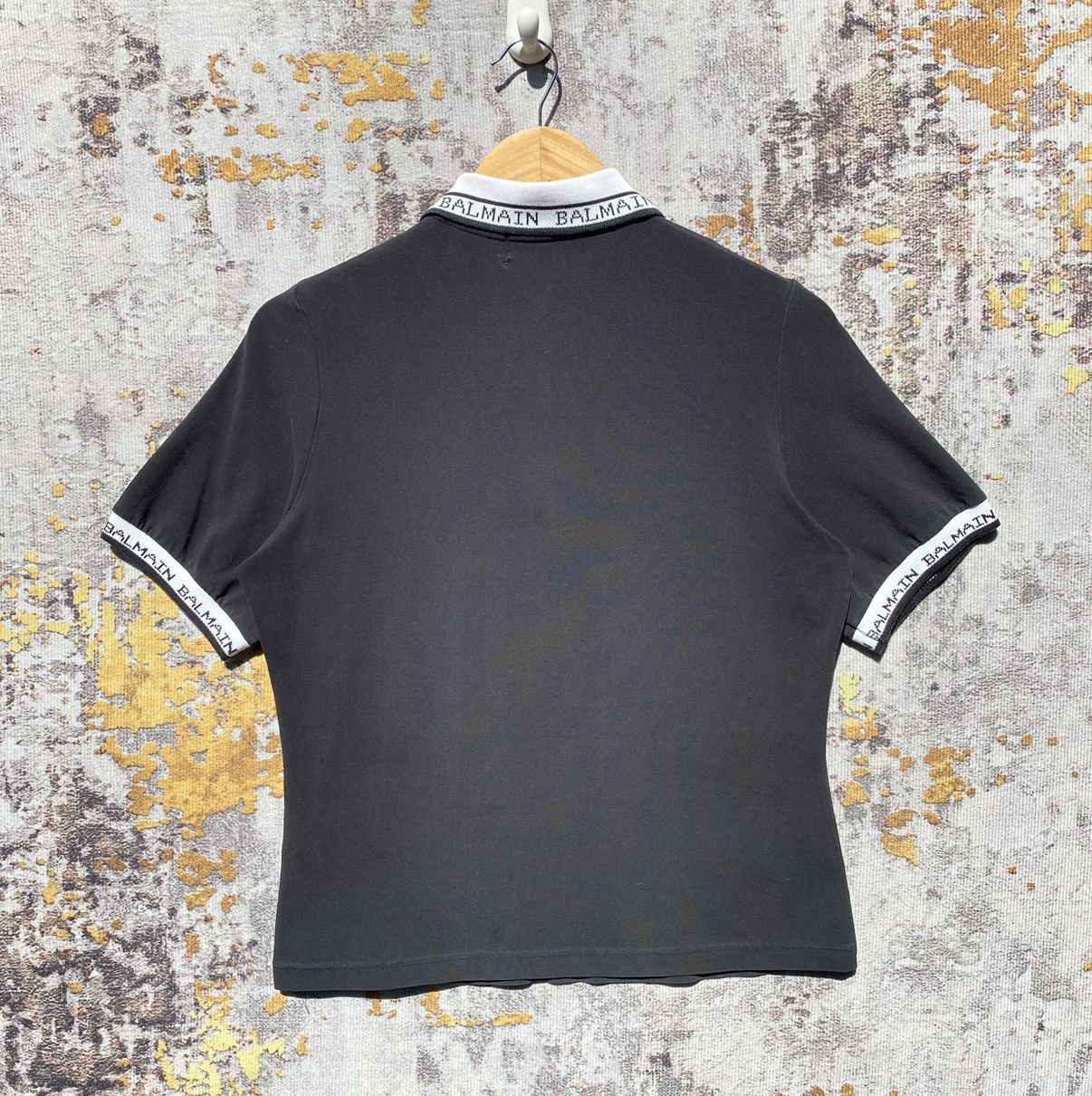 Balmain Vintage Balmain Paris Polos Half Zip Shirt Balmain SunFaded Size US S / EU 44-46 / 1 - 2 Thumbnail
