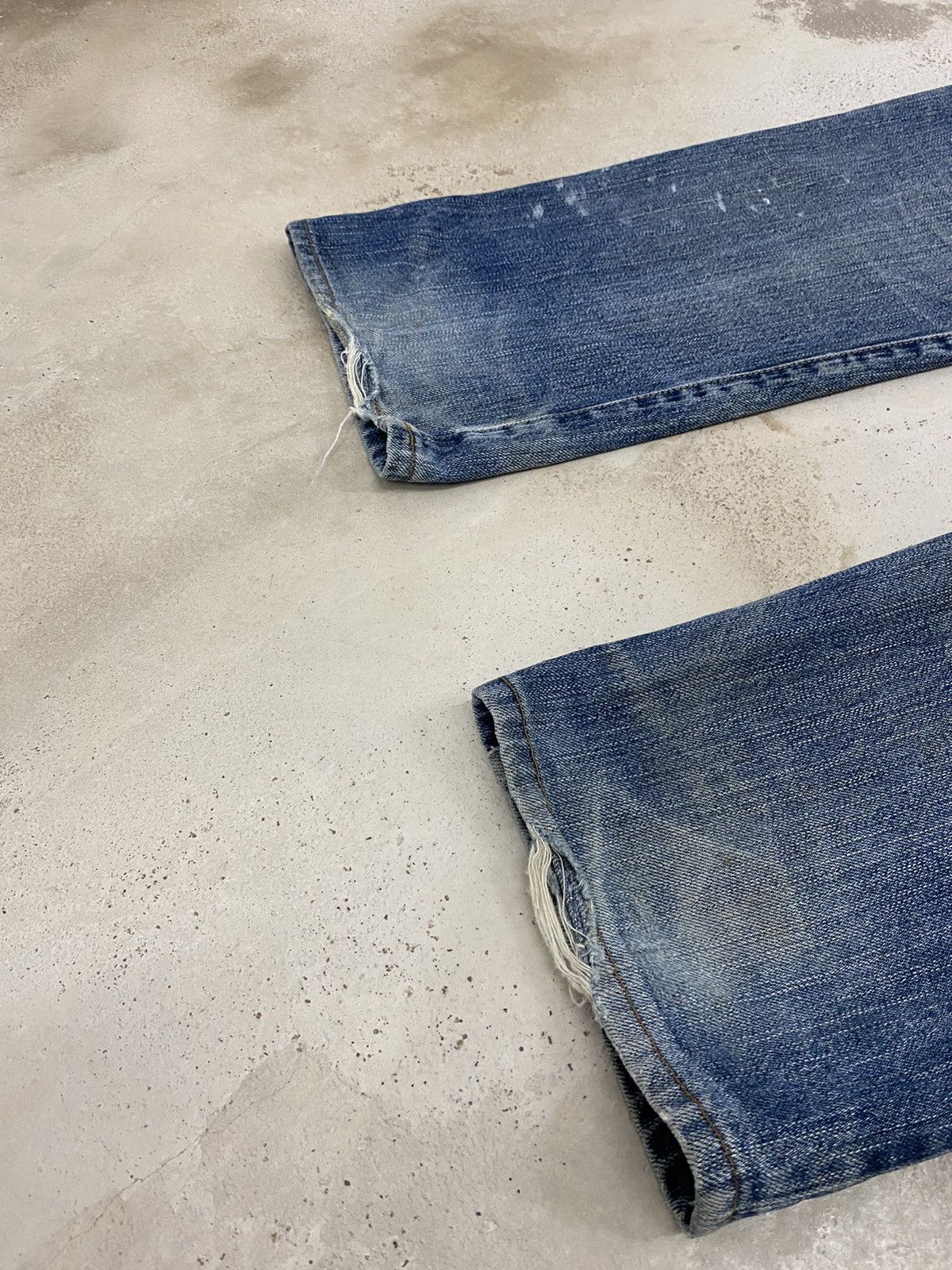 Levi's Levis 505 Japan Market J03 Button Distress Denim Washed Size US 30 / EU 46 - 18 Thumbnail