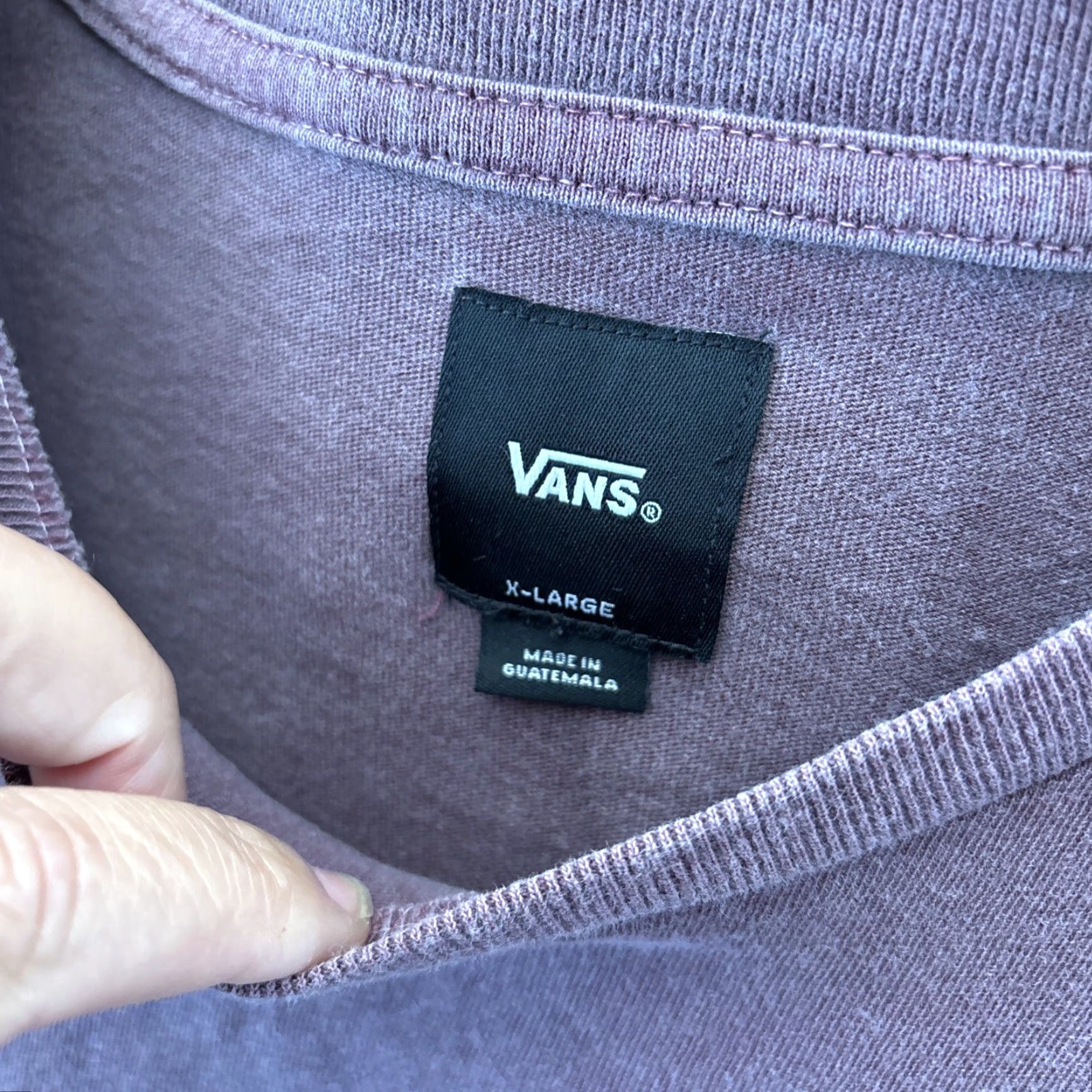 Vans VANS Shirt XL Purple Logo Pocket Tee Short Sleeve Graphic Print Size US XL / EU 56 / 4 - 5 Thumbnail