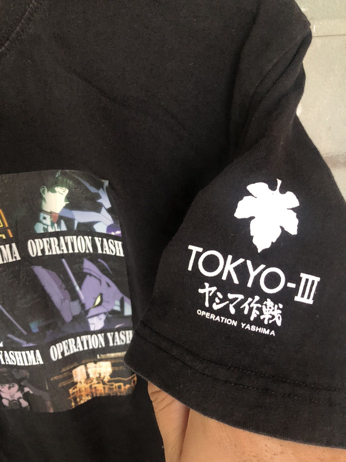 Anime Vintage Evangelion Anime Action Operation Yashima Tee Size US M / EU 48-50 / 2 - 6 Thumbnail