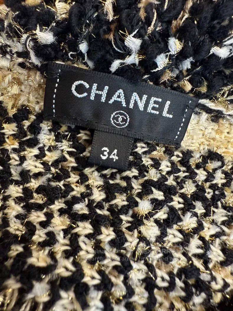 Chanel Chanel Black and white colour-blocked wool sweater Size XXS / US 00 / IT 34 - 5 Thumbnail