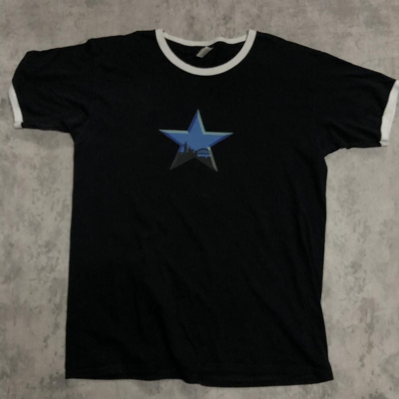 Fruit Of The Loom 2000s black and white Fruit of the Loom star ringer tee Size US L / EU 52-54 / 3 - 1 Thumbnail