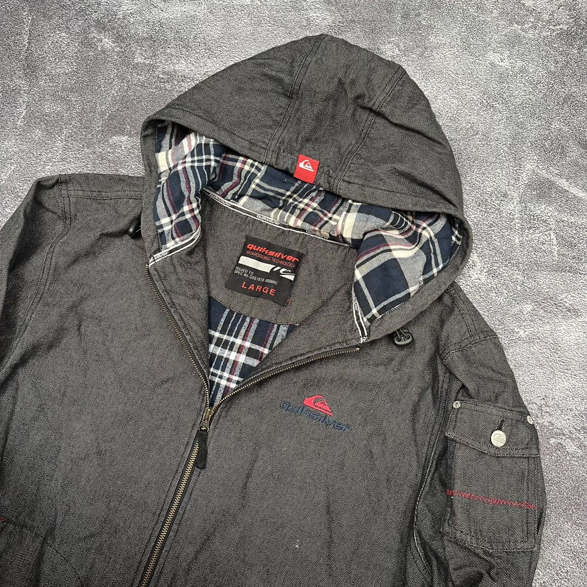 Quiksilver Vintage 90s Quiksilver Denim Jacket Size US L / EU 52-54 / 3 - 3 Thumbnail